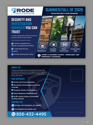Postcard Design by pb for Rode Investigations & Security LLC | Design: #37511221