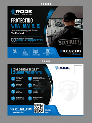 Postcard Design by Stan$oul for Rode Investigations & Security LLC | Design: #37508737