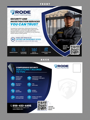 Postcard Design by Stan$oul for Rode Investigations & Security LLC | Design: #37508861
