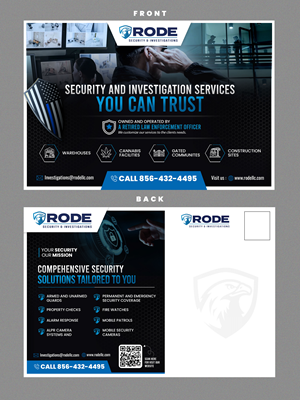 Postcard Design by Stan$oul for Rode Investigations & Security LLC | Design: #37509141