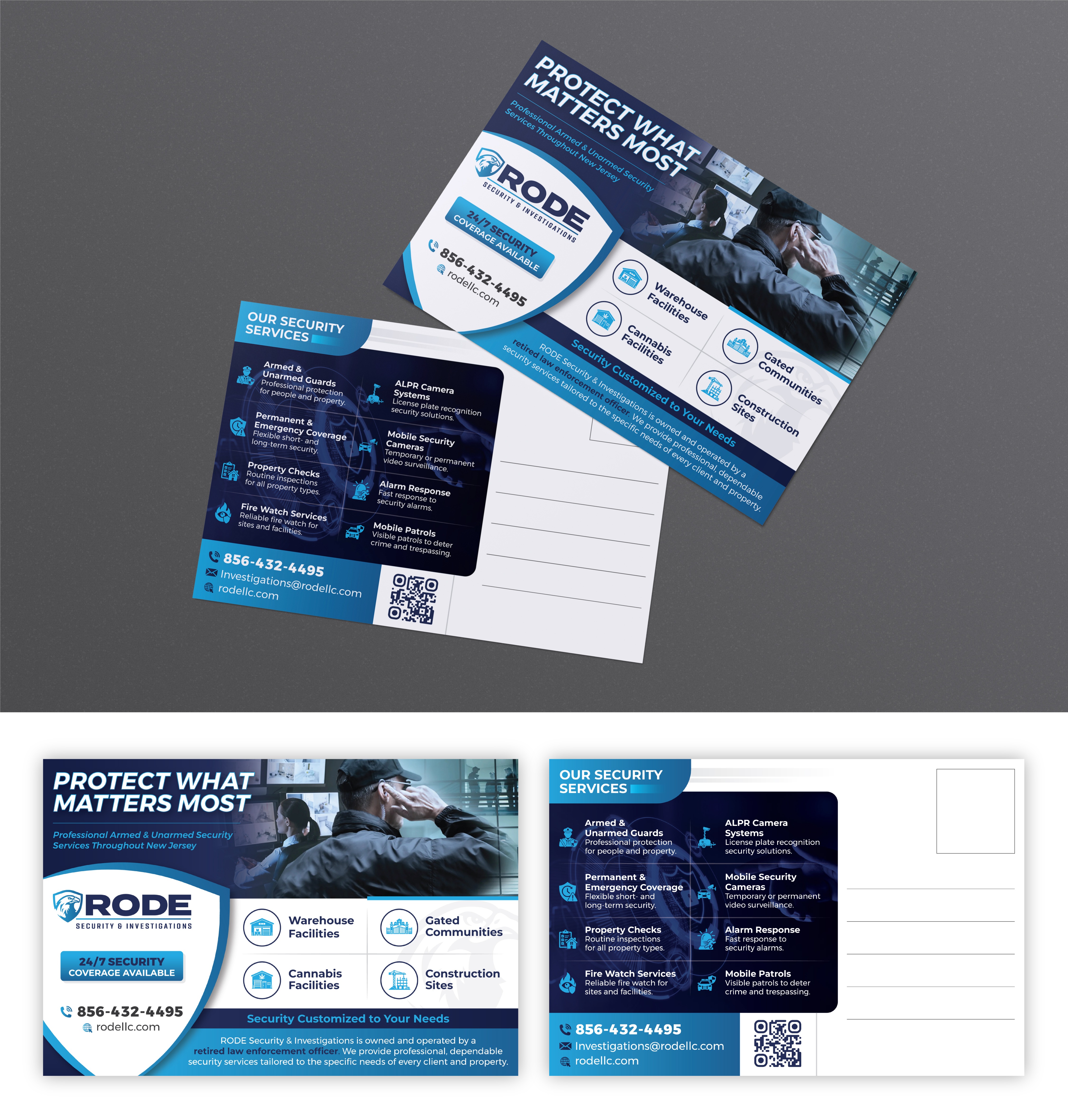 Postcard Design by Impressive Designs for Rode Investigations & Security LLC | Design #37509720