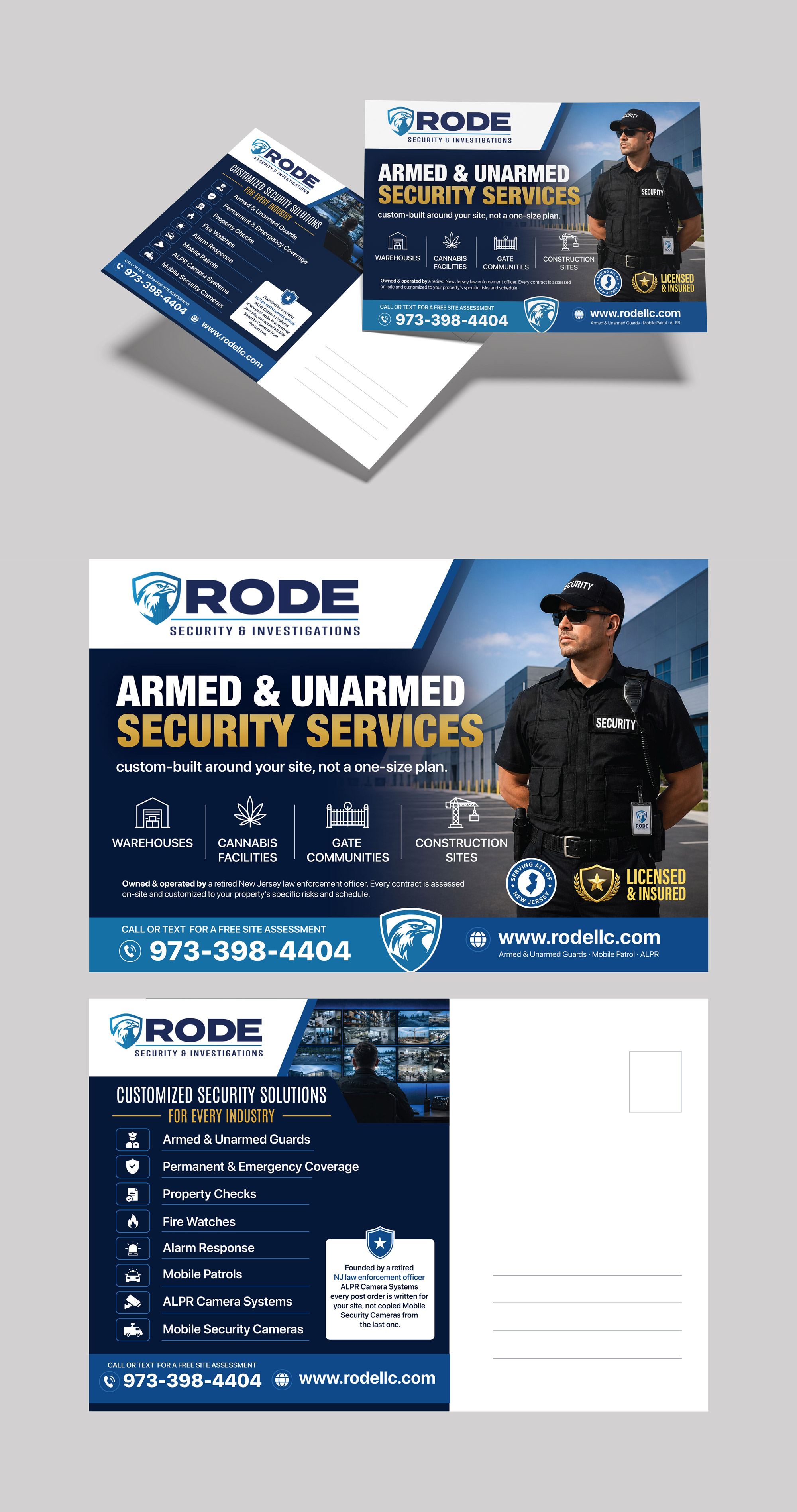Postcard Design by vcreatived for Rode Investigations & Security LLC | Design #37511409