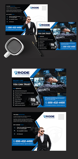 Postcard Design by SWASTIK for Rode Investigations & Security LLC | Design: #37511060