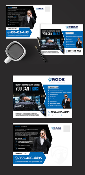 Postcard Design by SWASTIK for Rode Investigations & Security LLC | Design #37525476