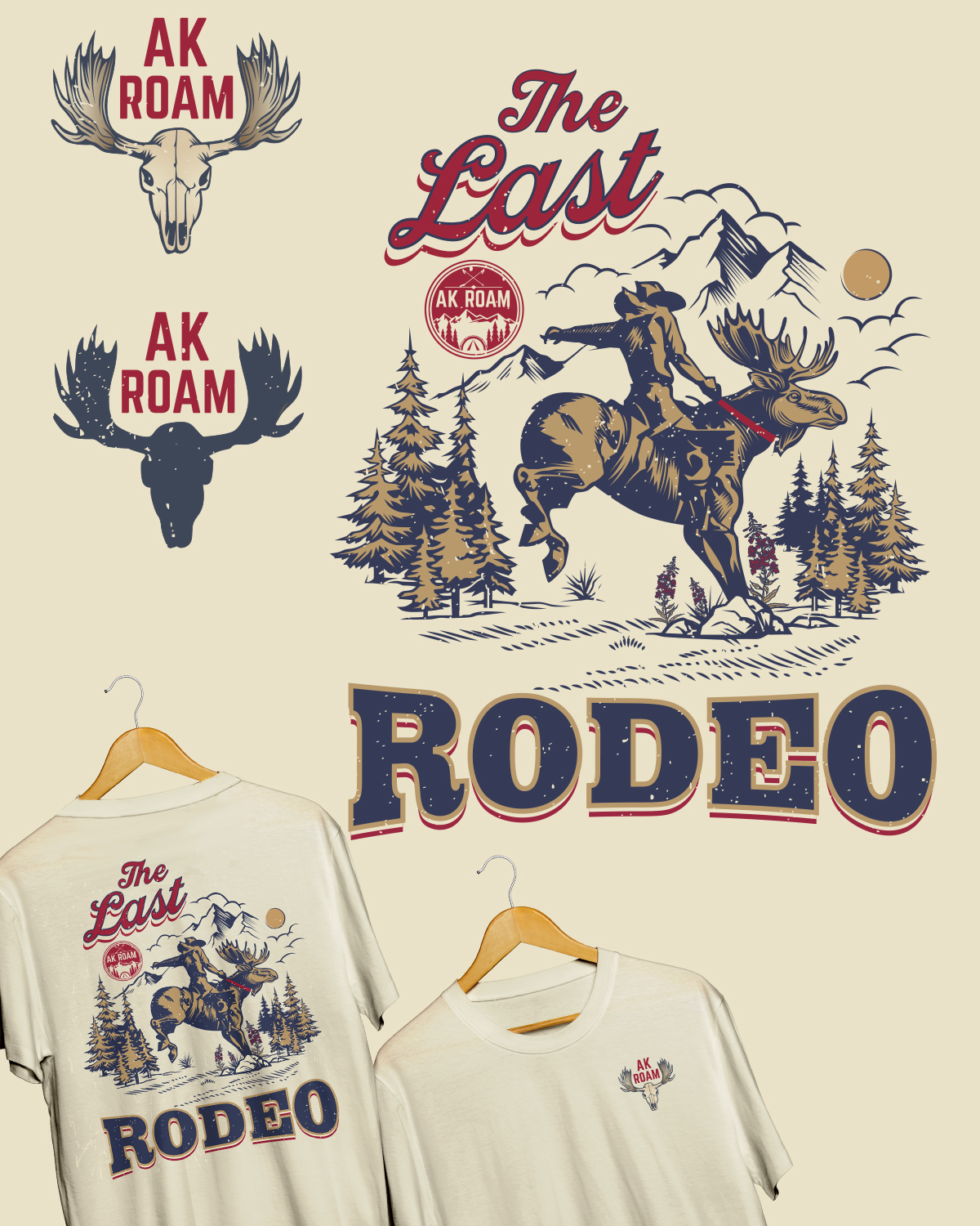 T-shirt Design by StudioD™ for AK ROAM | Design #37512147