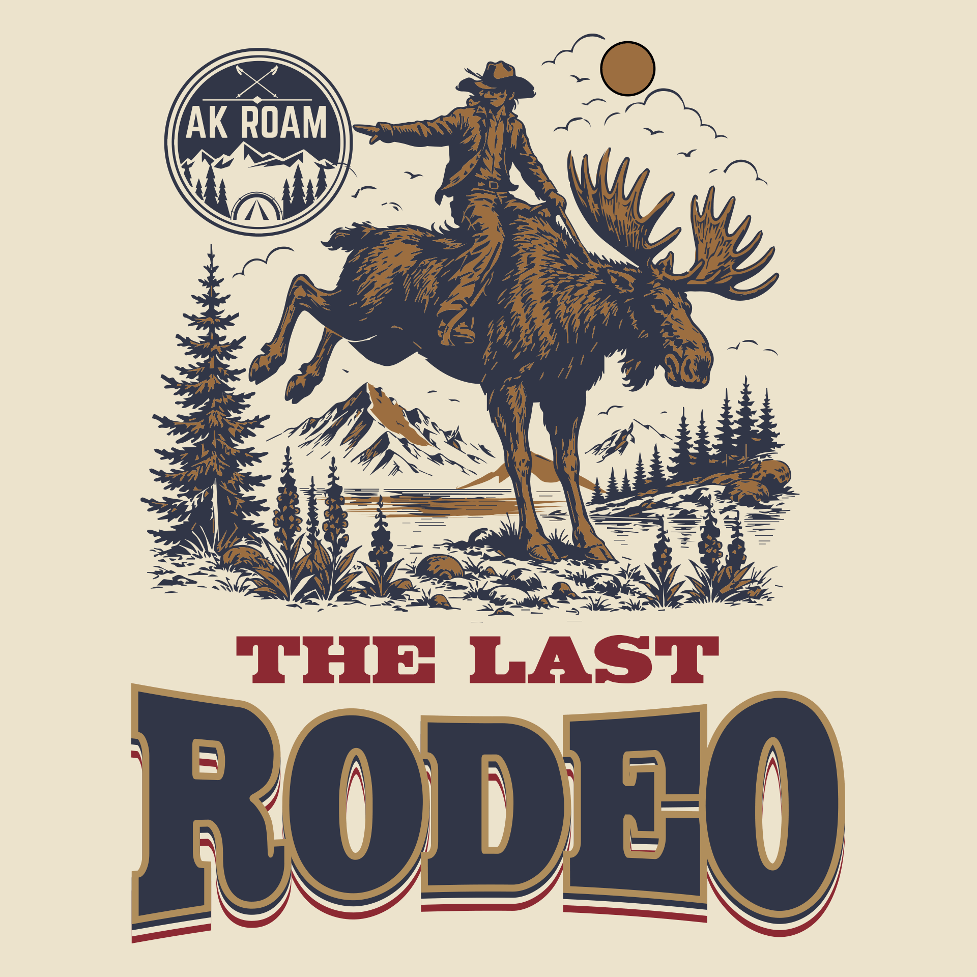 T-shirt Design by dreampath for AK ROAM | Design #37509790