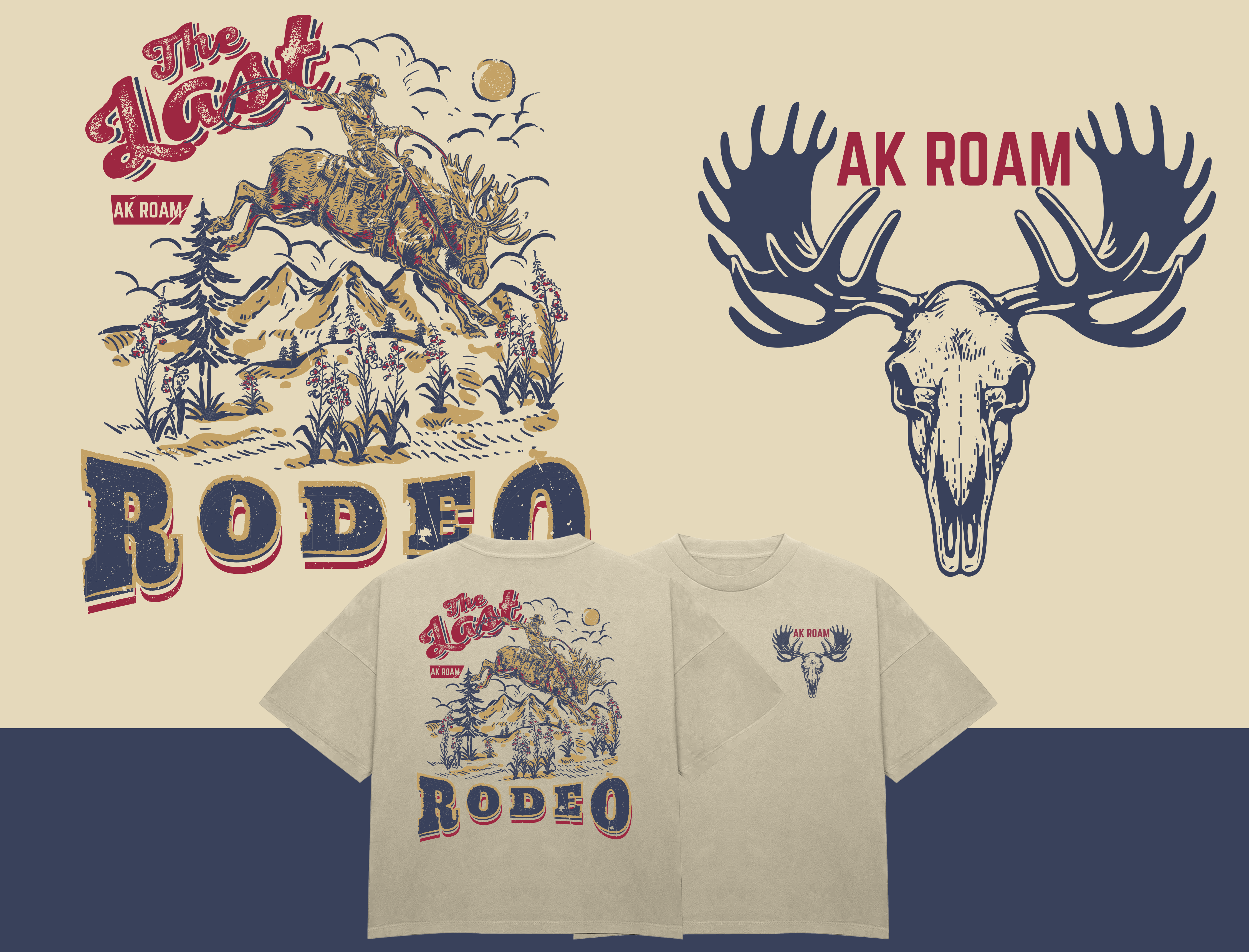 T-shirt Design by Baraka Joe for AK ROAM | Design #37510534