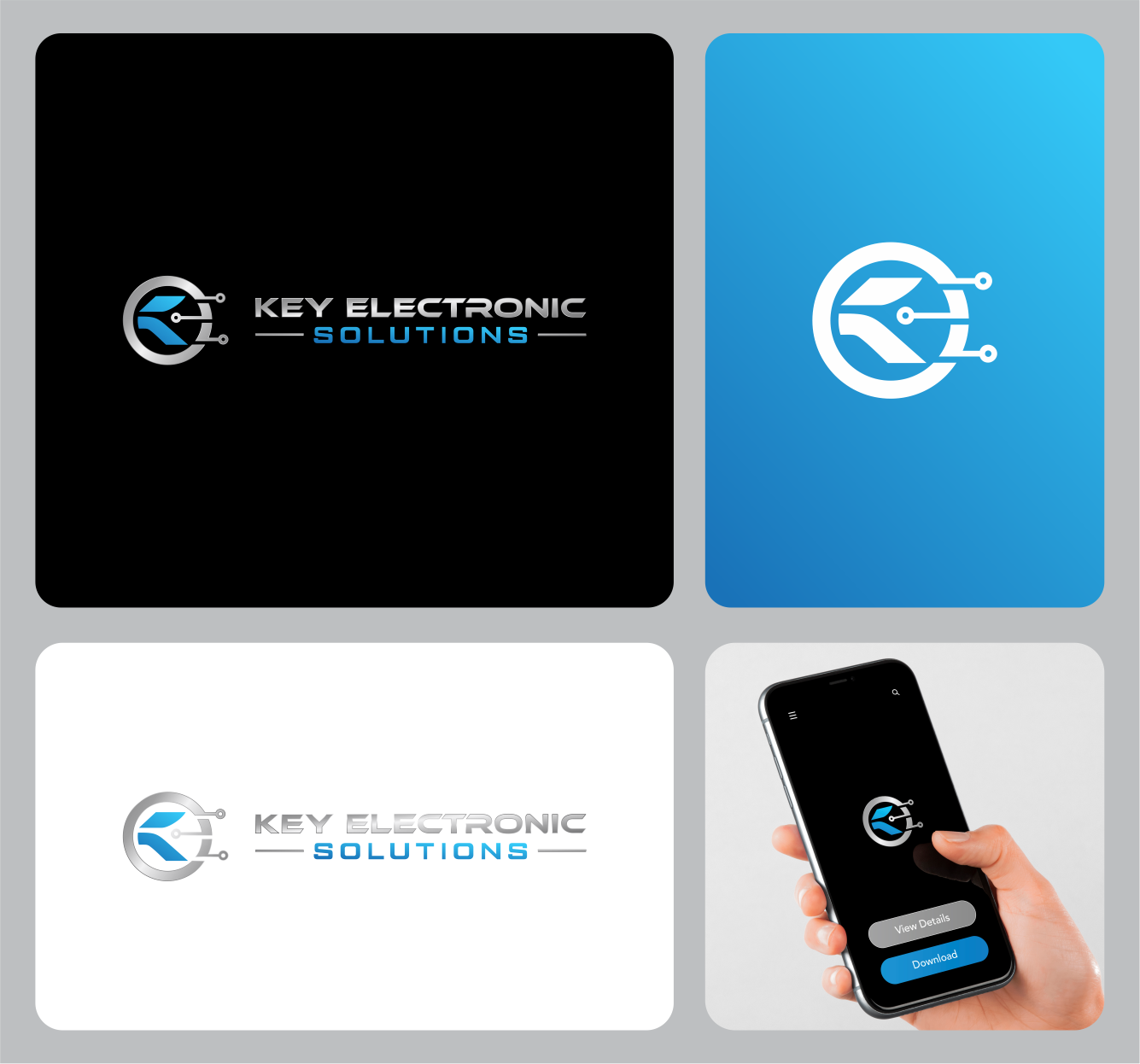 Logo Design by melzh for Key Electronic Solutions, LLC | Design #37513246
