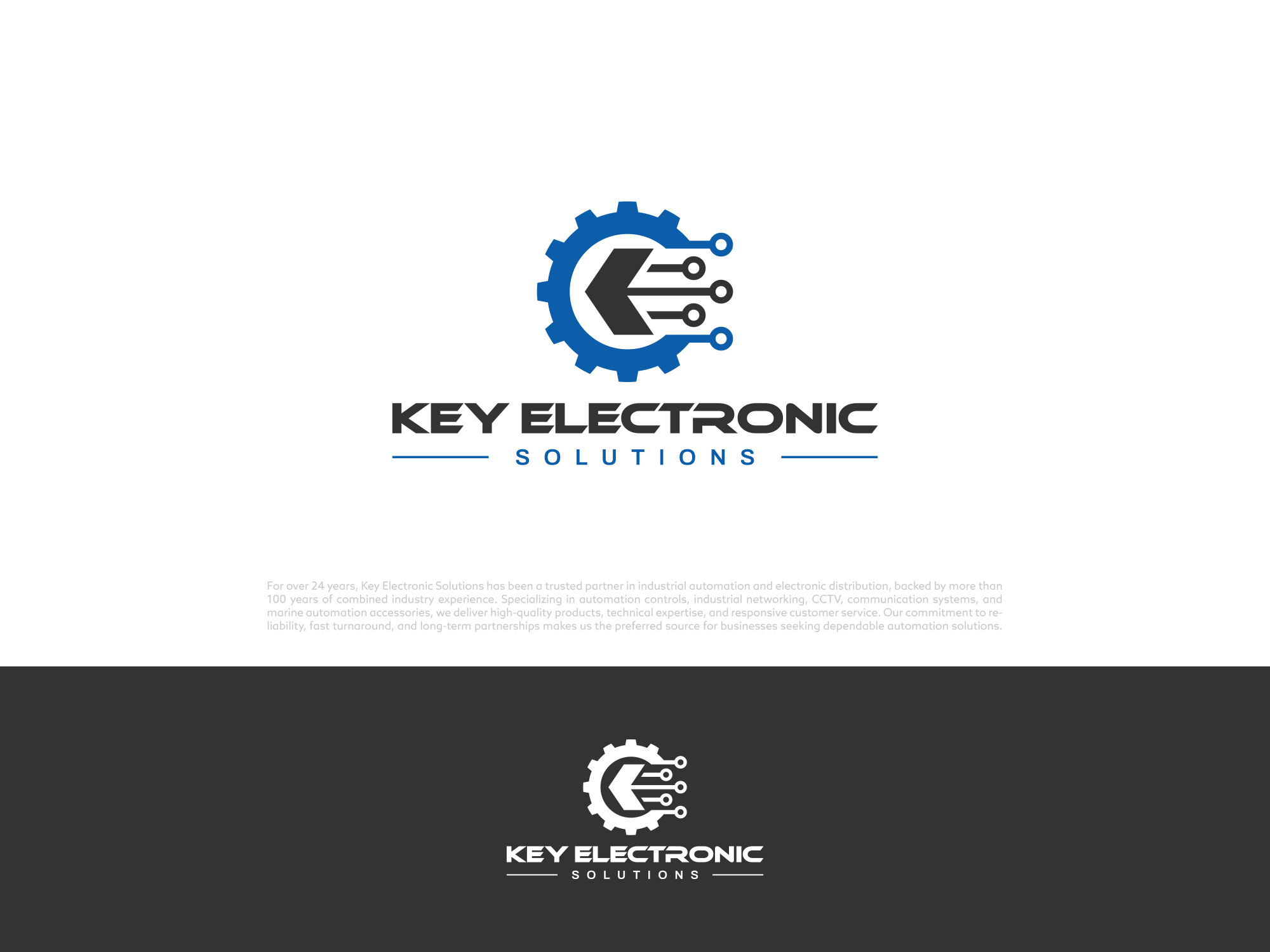 Logo Design by COLOUR CREATIVE for Key Electronic Solutions, LLC | Design #37528581