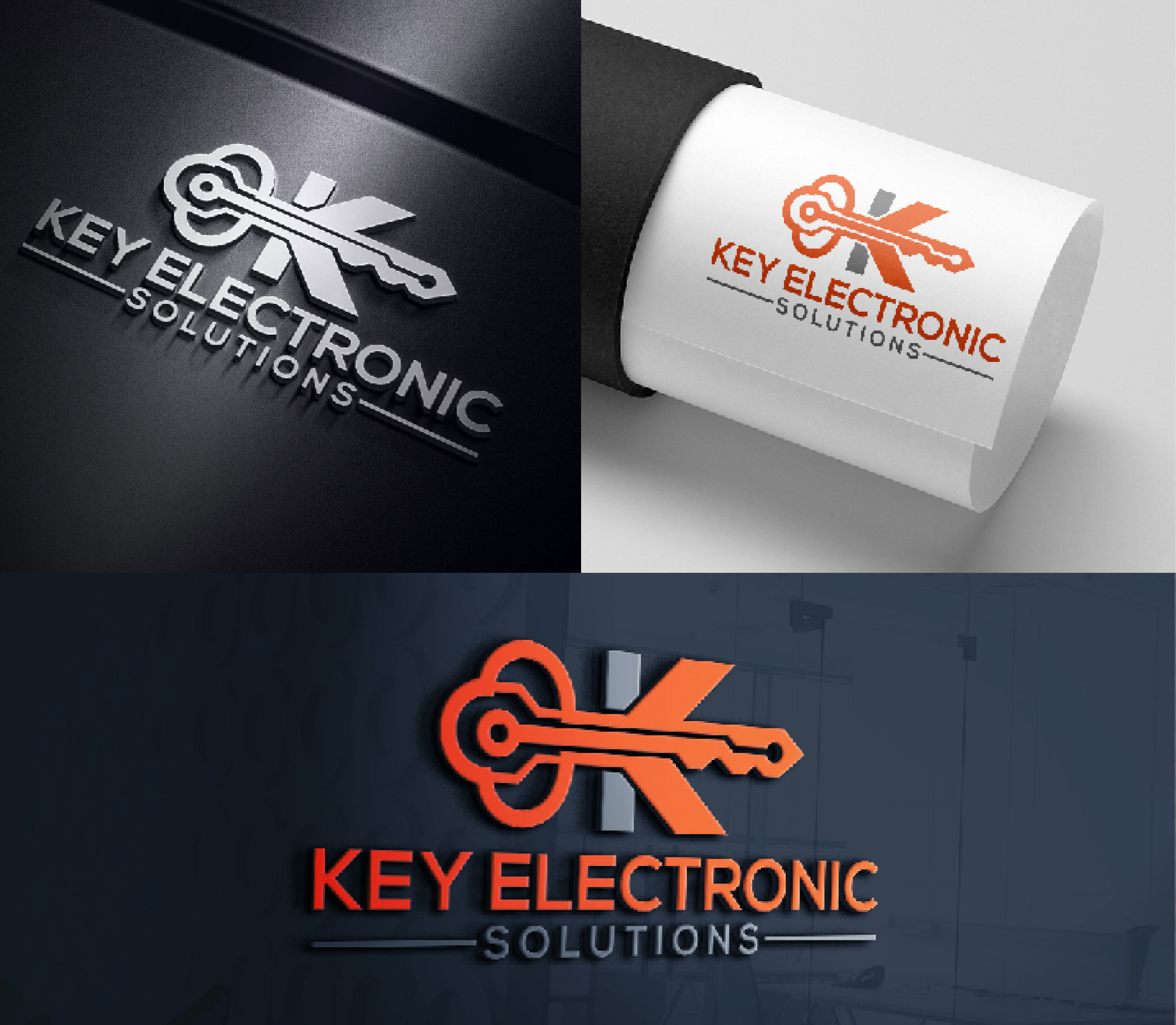 Logo Design by Raul Jimenez for Key Electronic Solutions, LLC | Design #37535253