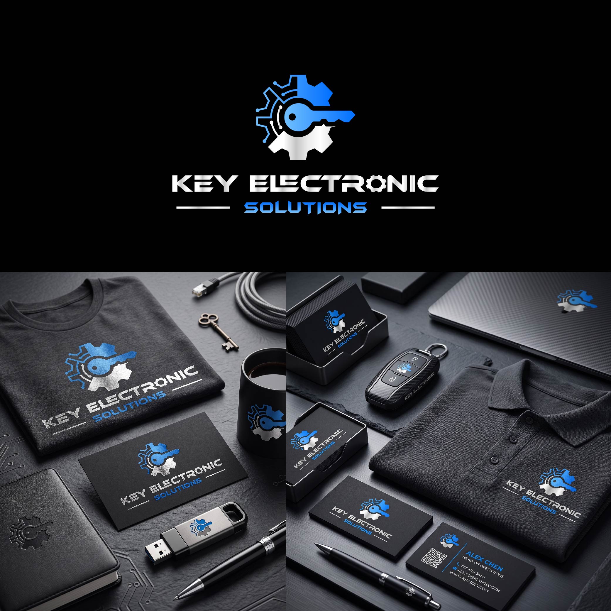 Logo Design by MdJahangirAlam00 for Key Electronic Solutions, LLC | Design #37529600