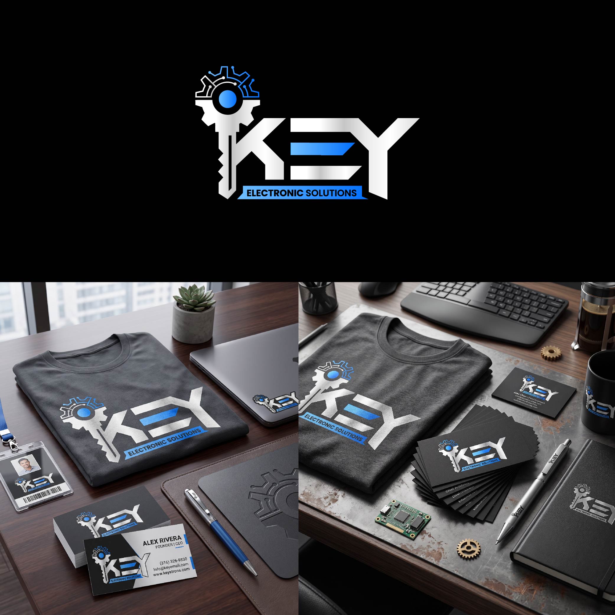 Logo Design by MdJahangirAlam00 for Key Electronic Solutions, LLC | Design #37529761