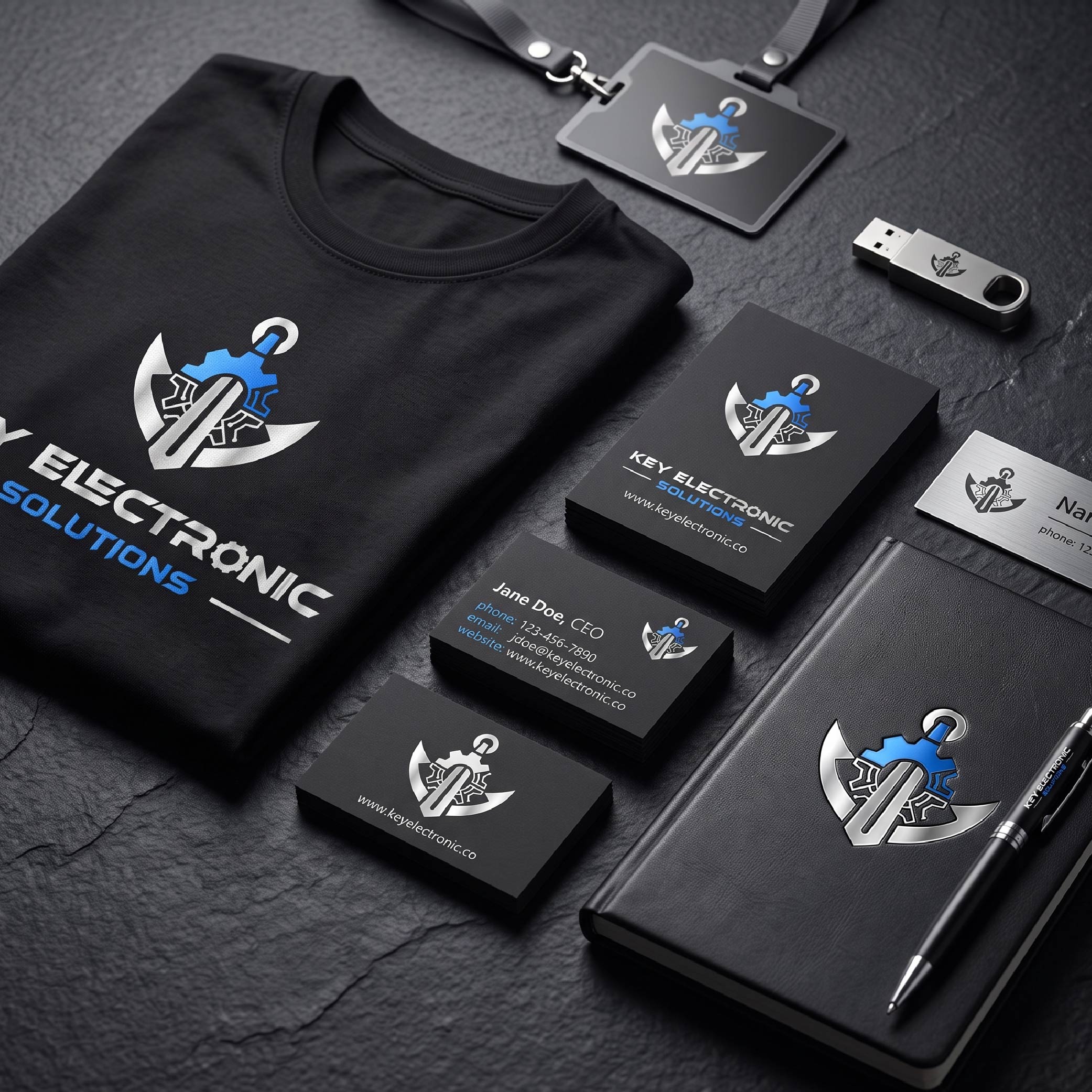 Logo Design by MdJahangirAlam00 for Key Electronic Solutions, LLC | Design #37556351