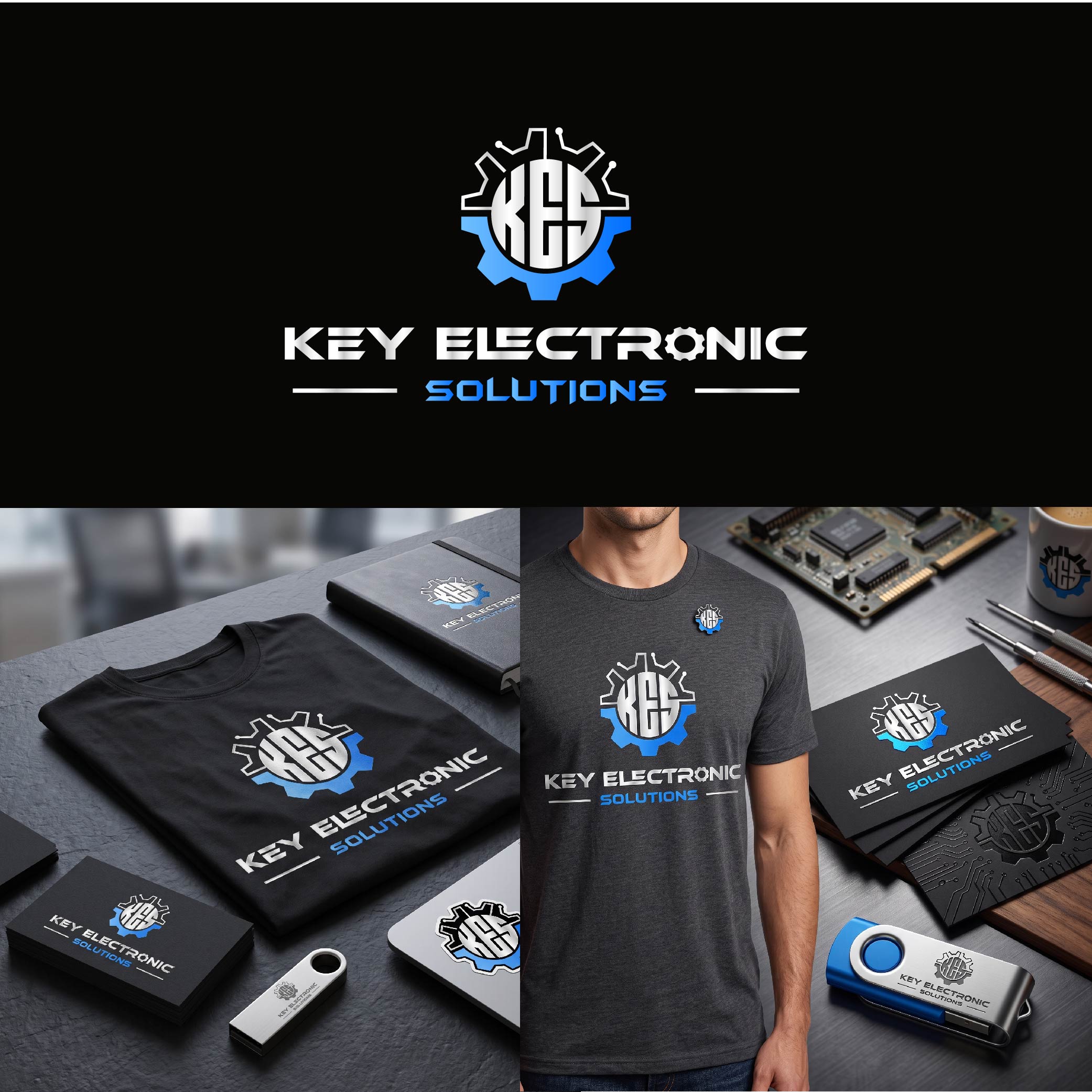 Logo Design by MdJahangirAlam00 for Key Electronic Solutions, LLC | Design #37562481