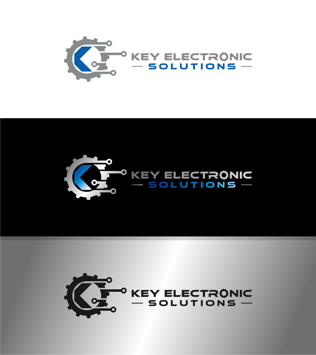 Logo Design by Atvento Graphics for Key Electronic Solutions, LLC | Design #37525011
