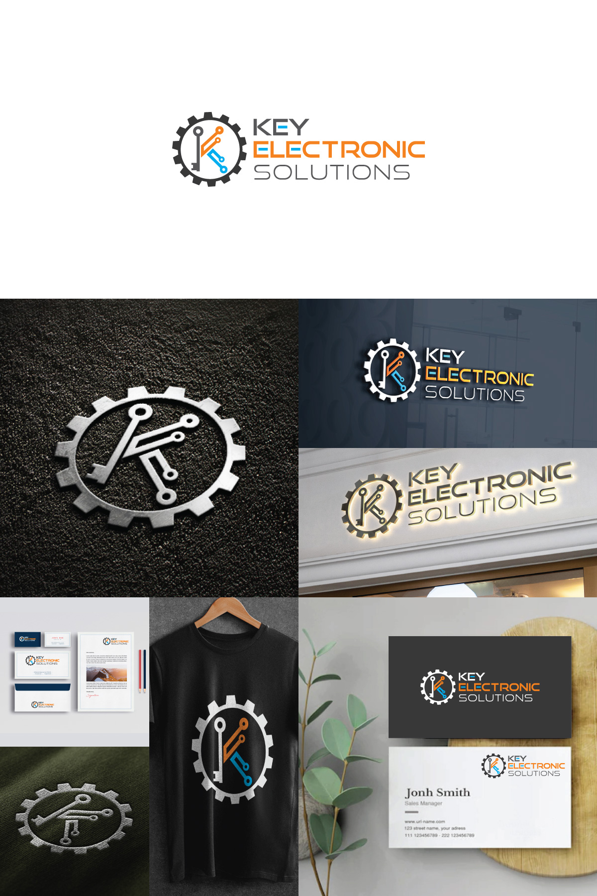 Diseño de Logo por Magic of Art para Key Electronic Solutions, LLC | Diseño #37514537