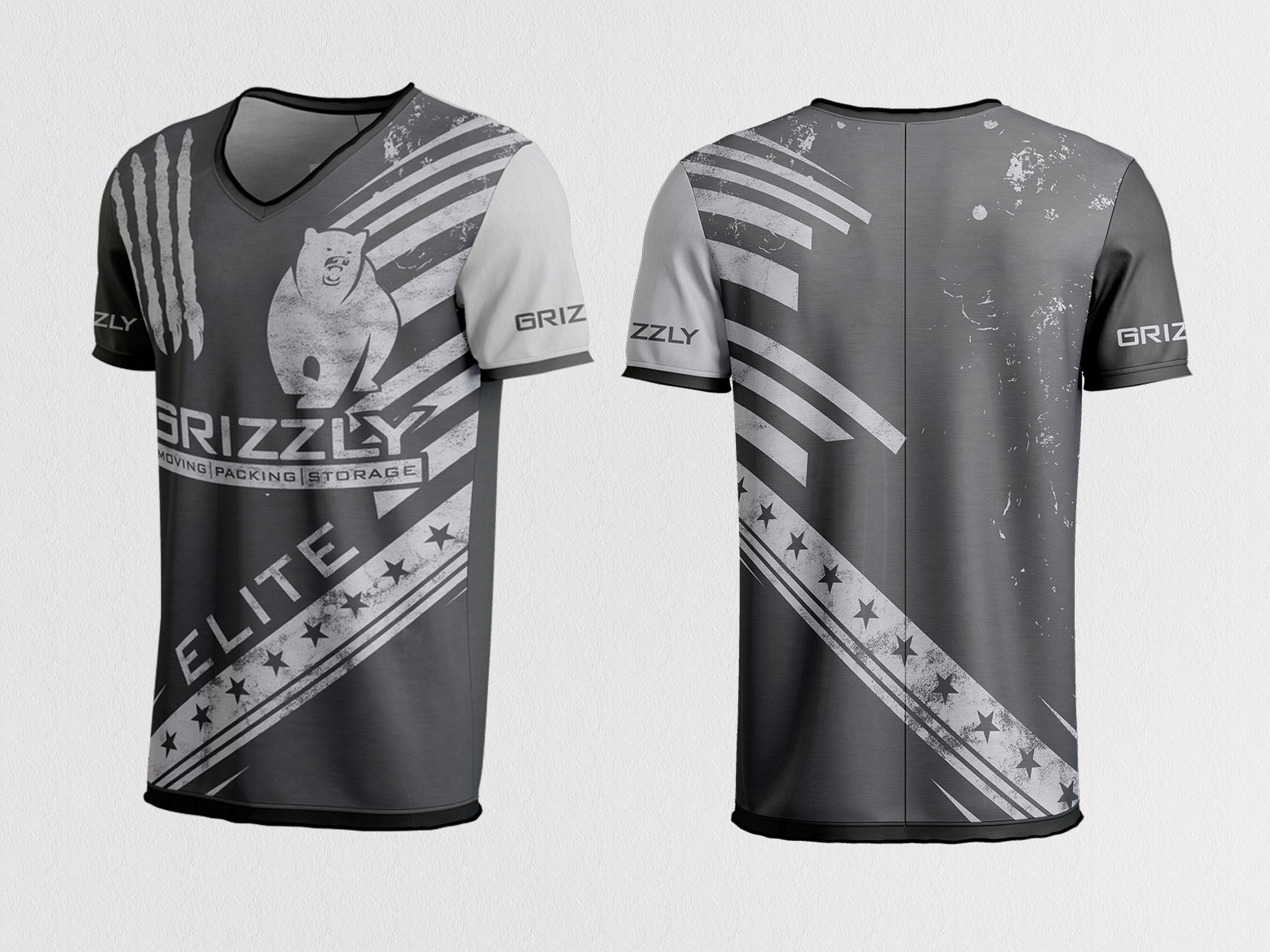 T-shirt Design by HNS Graphic for Grizzly Movers, LLC | Design #37515425