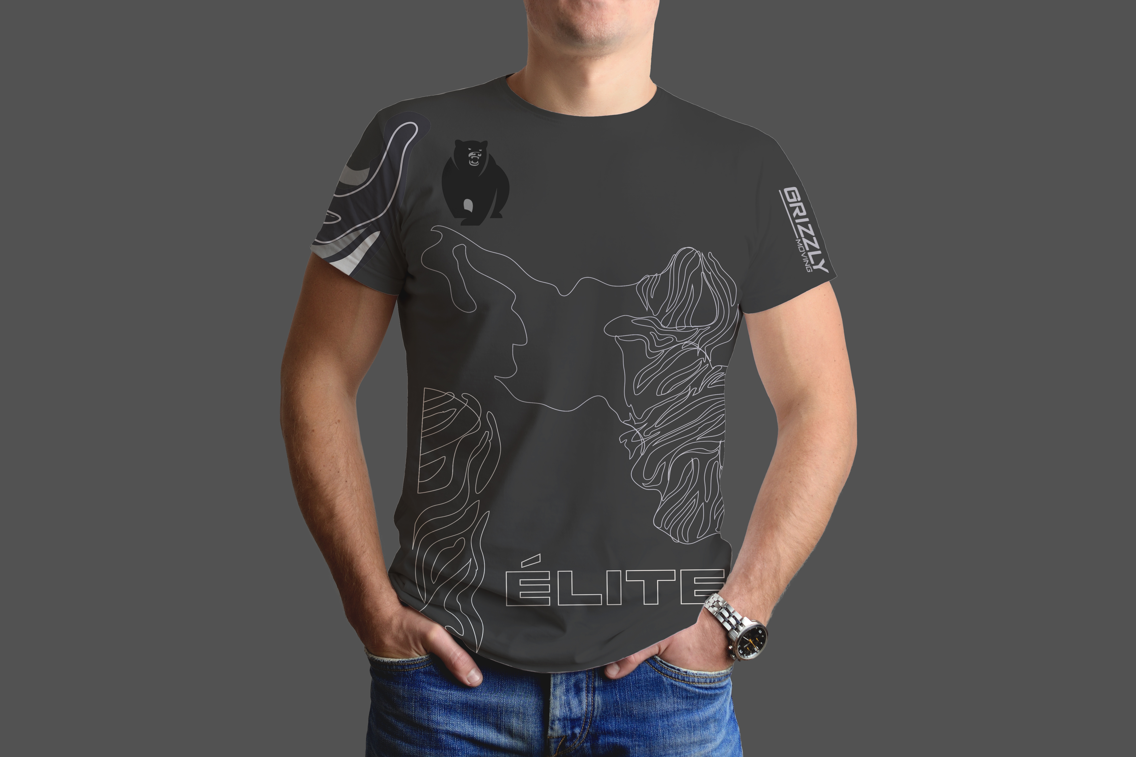 T-shirt Design by oltredisegno for Grizzly Movers, LLC | Design #37534752