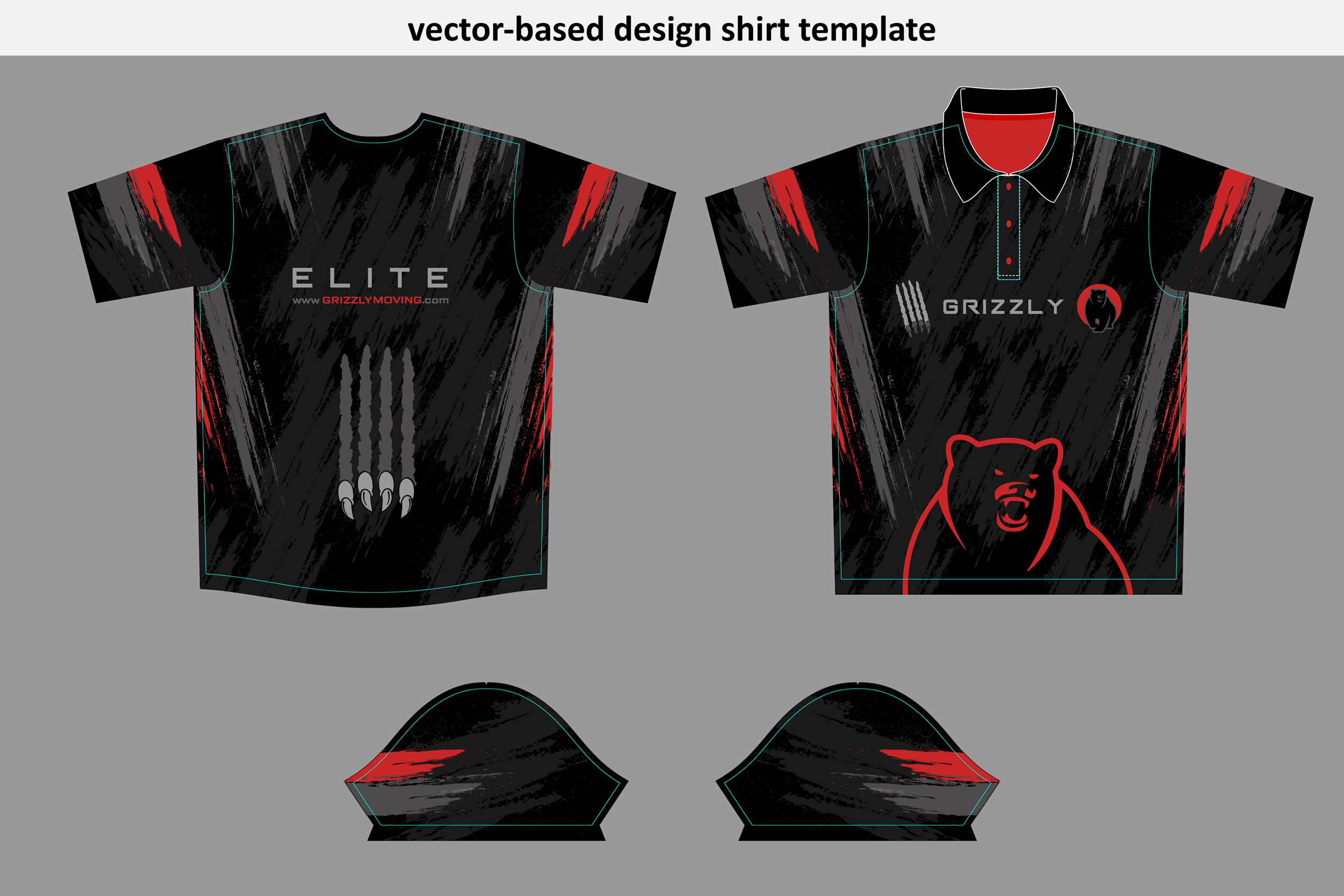 T-shirt Design by KickArt for Grizzly Movers, LLC | Design #37523287