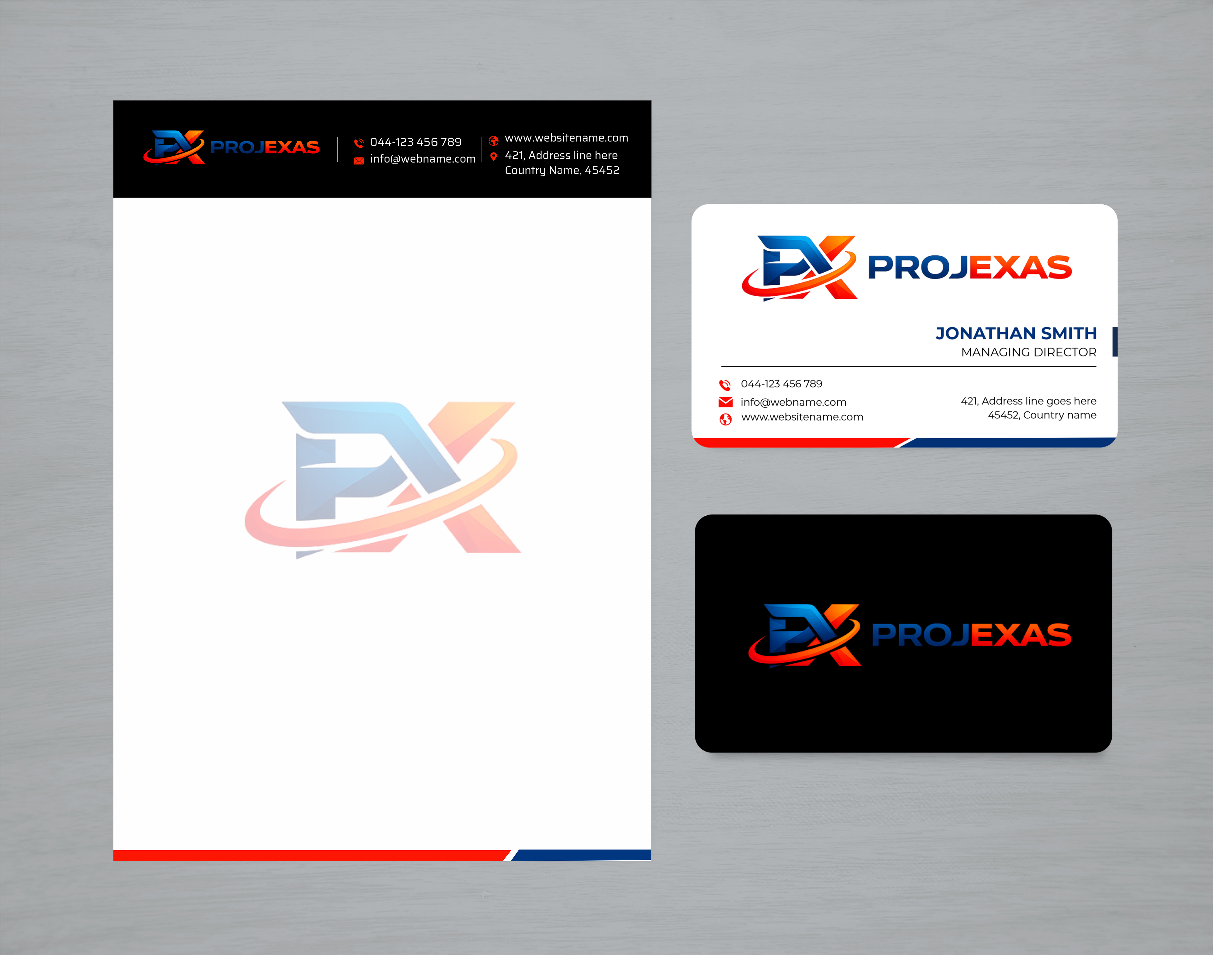 Schreibwaren-Design von jk_studio für Projexas Limited | Design #37514636