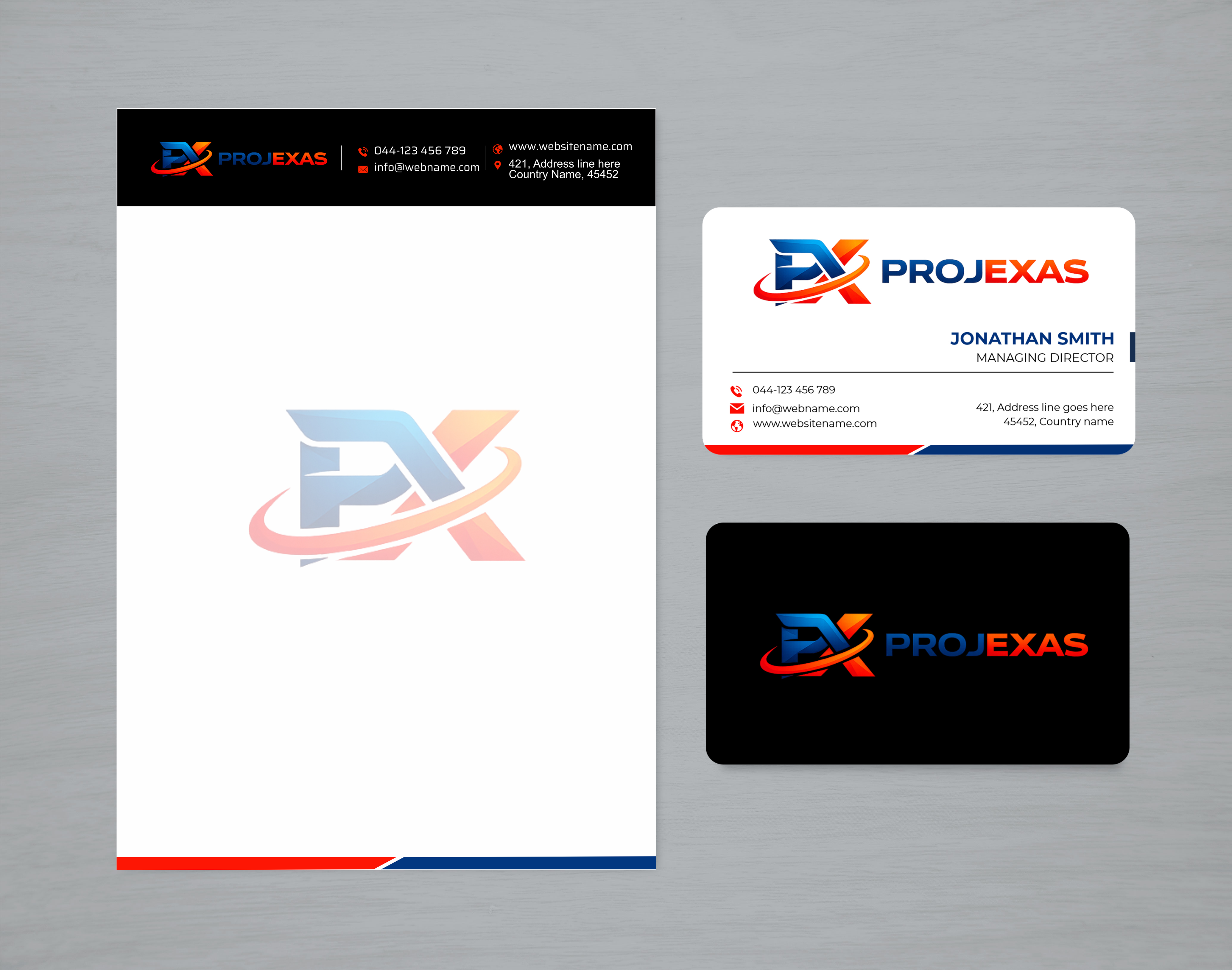 Schreibwaren-Design von jk_studio für Projexas Limited | Design #37514717