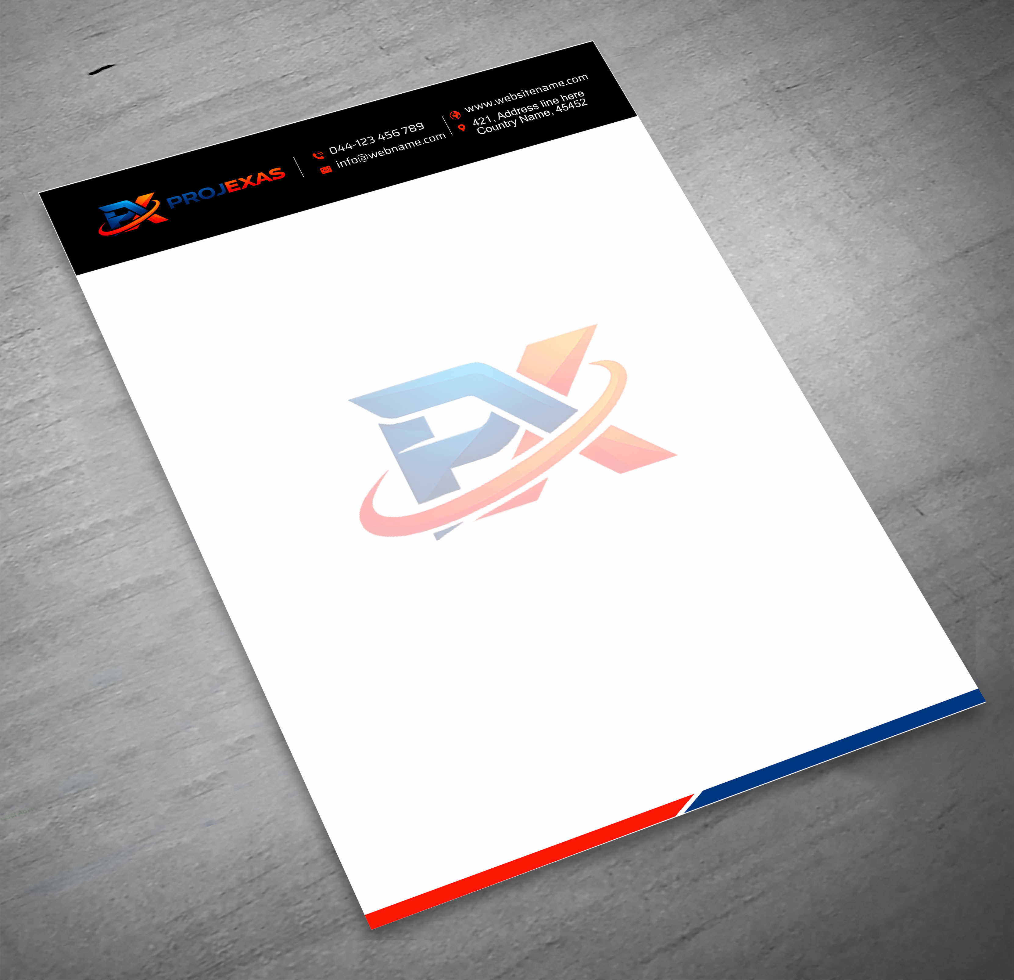 Stationery Design by jk_studio for Projexas Limited | Design #37514771