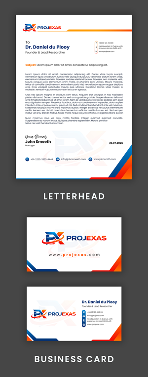 Stationery Design by debdesign for Projexas Limited | Design: #37517832