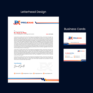 Stationery Design by debdesign for Projexas Limited | Design: #37517910