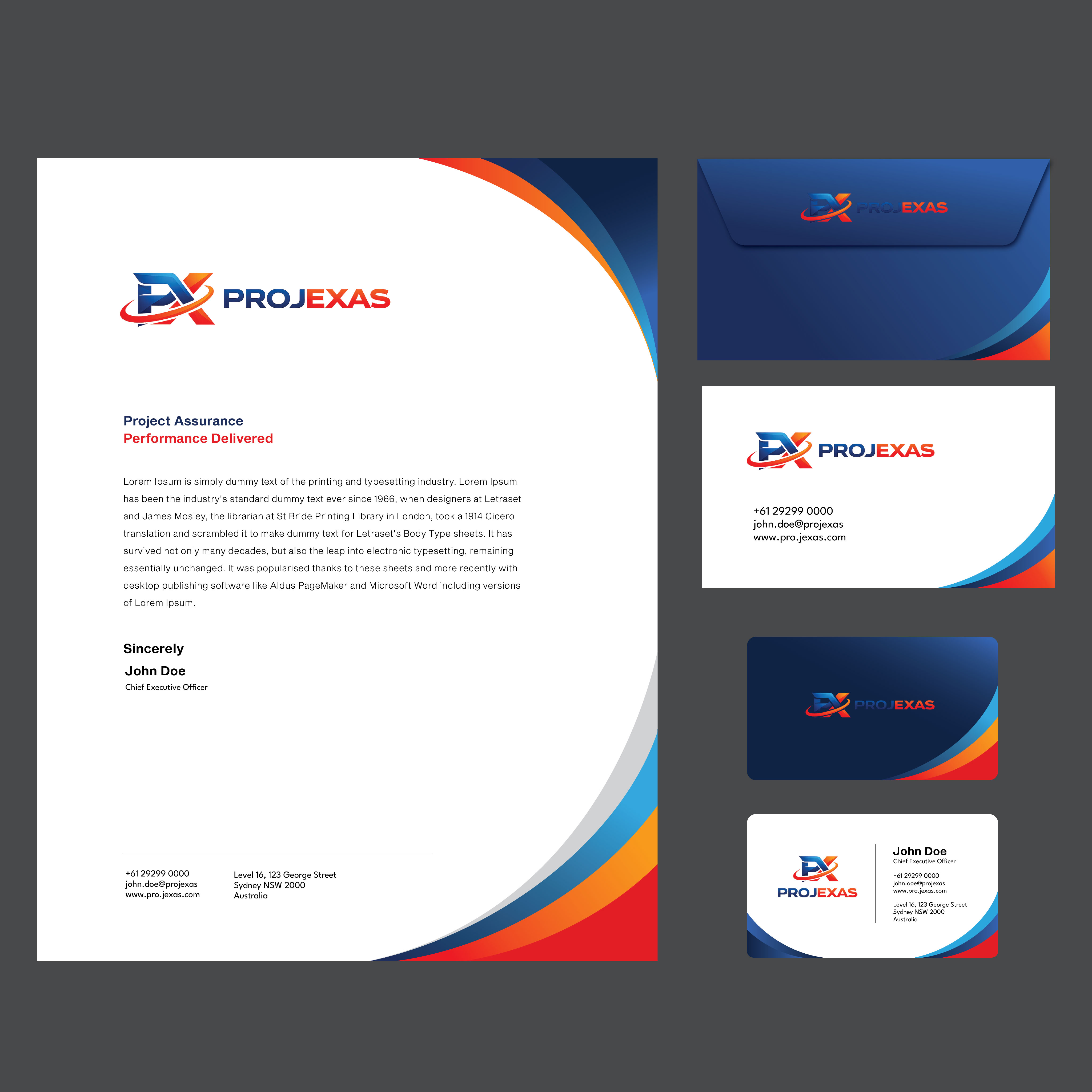 Stationery Design by Wish_Art for Projexas Limited | Design #37514827