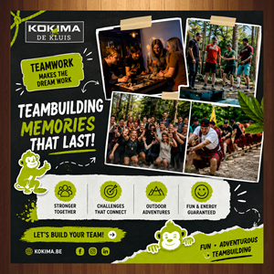 Facebook Design by HarmiDesigning for Kokima corporate events - BE 0863.243.085 | Design: #37518004