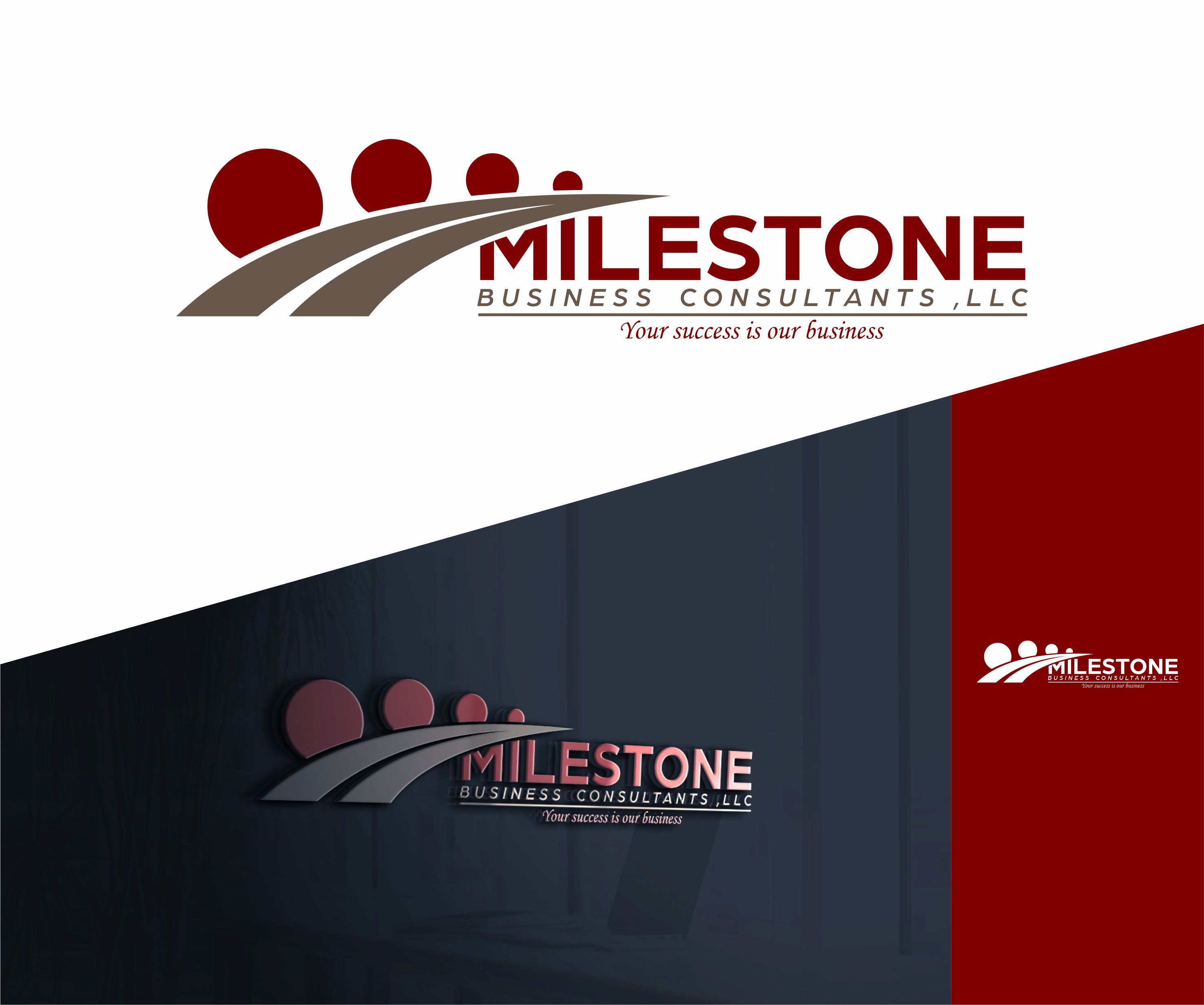 Logo Design by alkaline for Milestone Business Consultants, LLC | Design #37534433