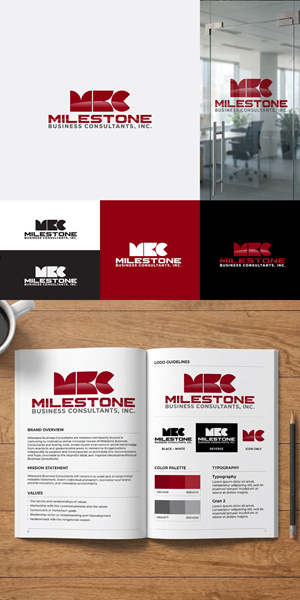 Logo Design by Gol D Roger™ for Milestone Business Consultants, LLC | Design: #37527227