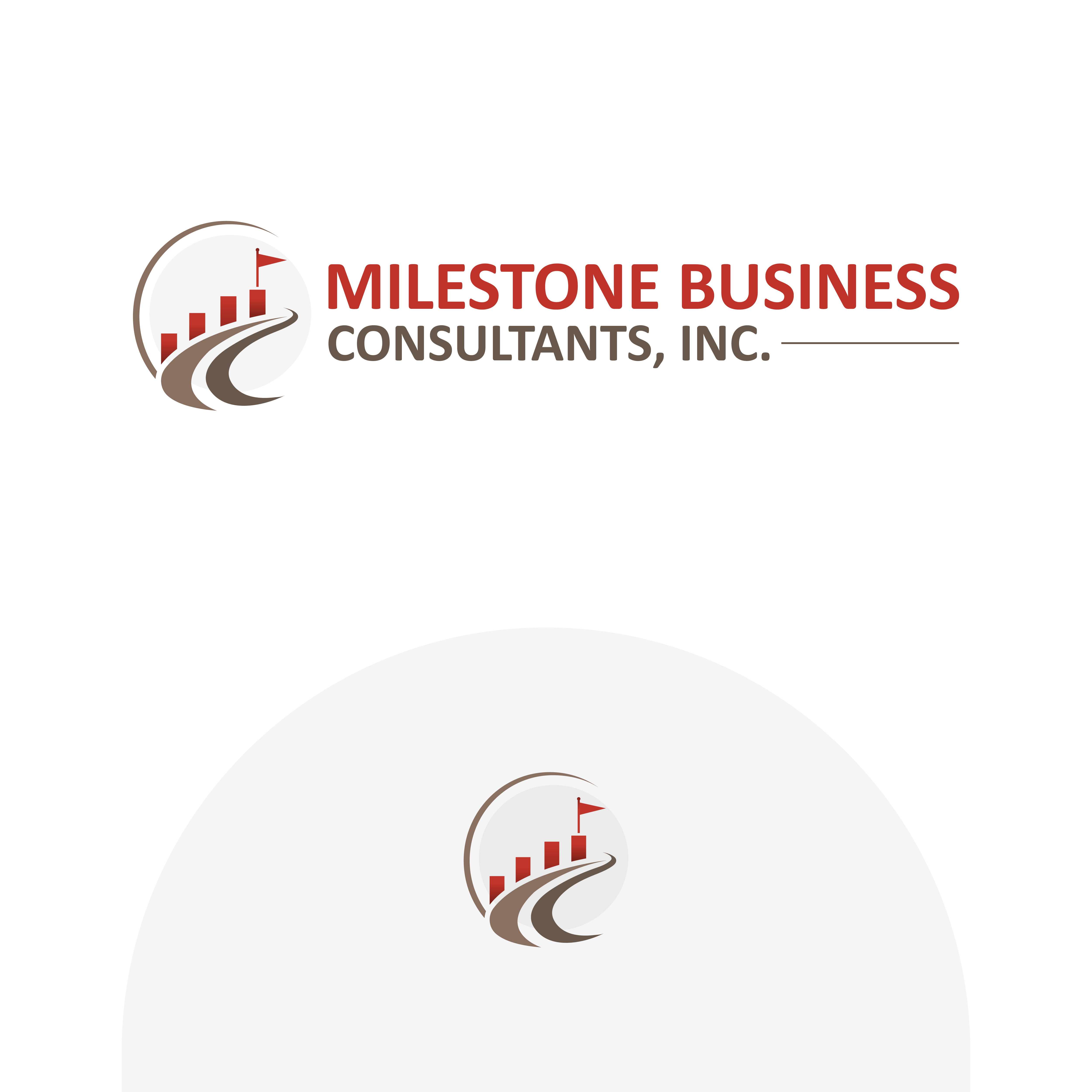 Logo Design by Touseen for Milestone Business Consultants, LLC | Design #37532030