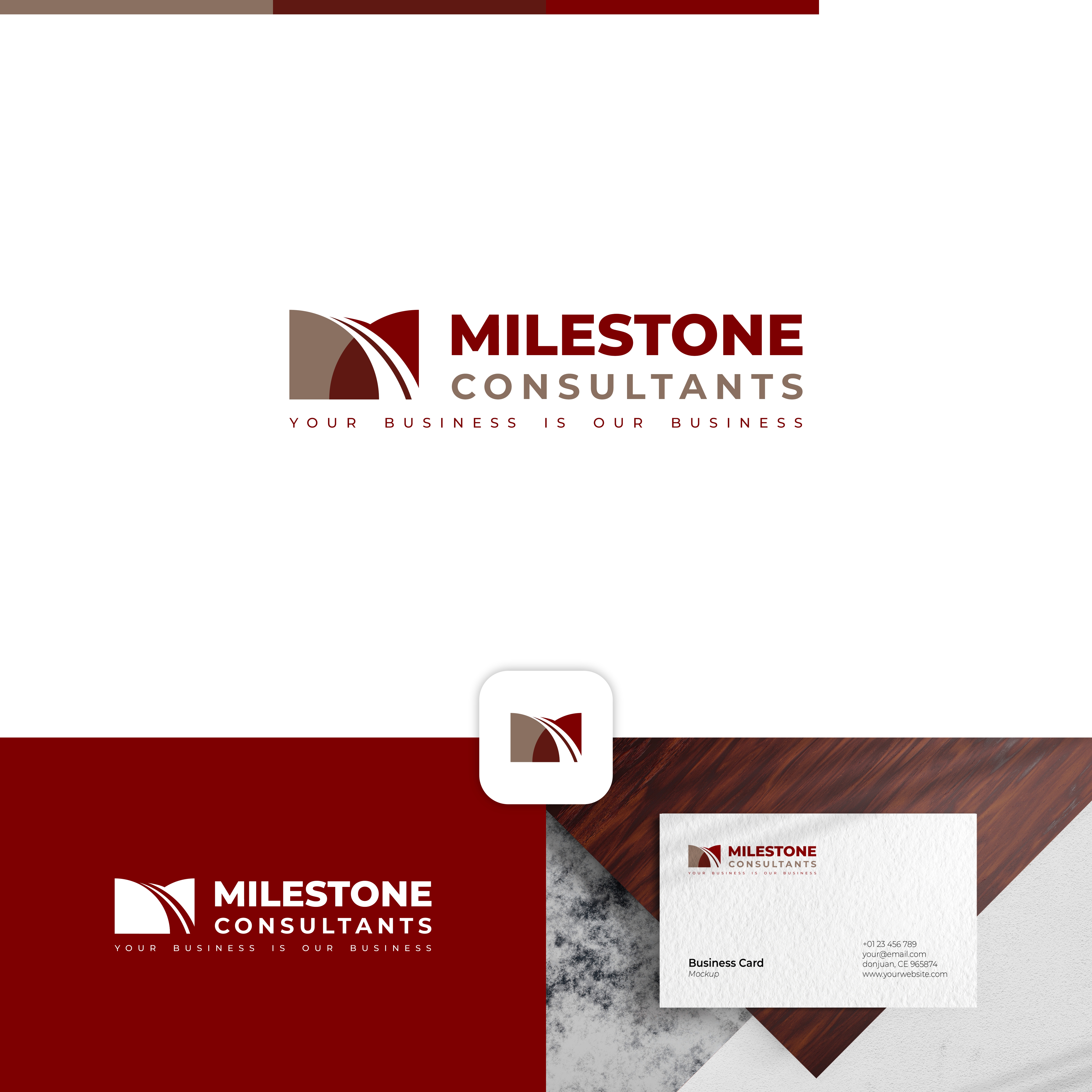 Logo Design by Dell_a.Design for Milestone Business Consultants, LLC | Design #37517889