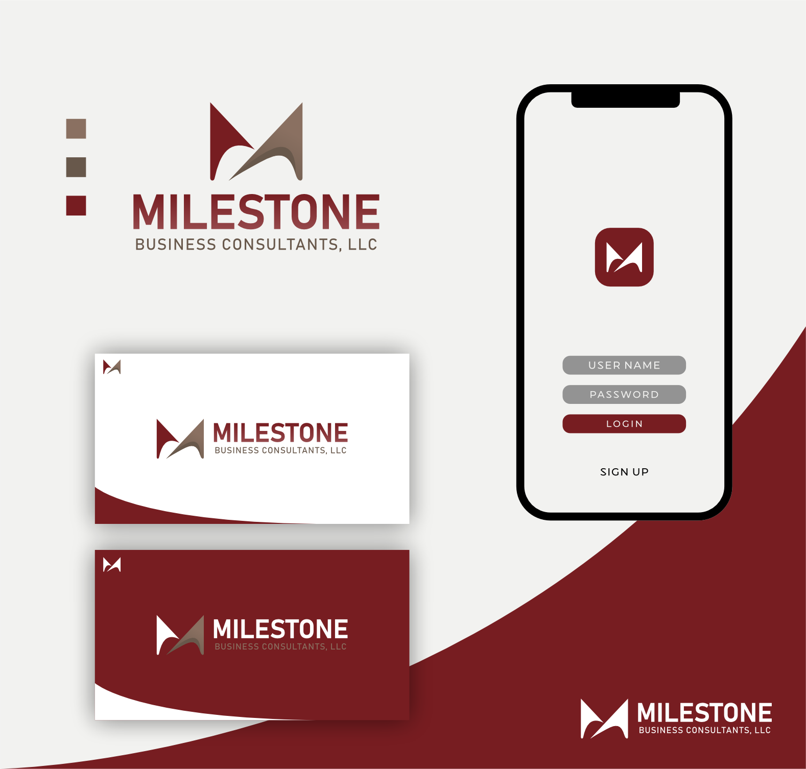 Logo Design by ander sky dc for Milestone Business Consultants, LLC | Design #37534531