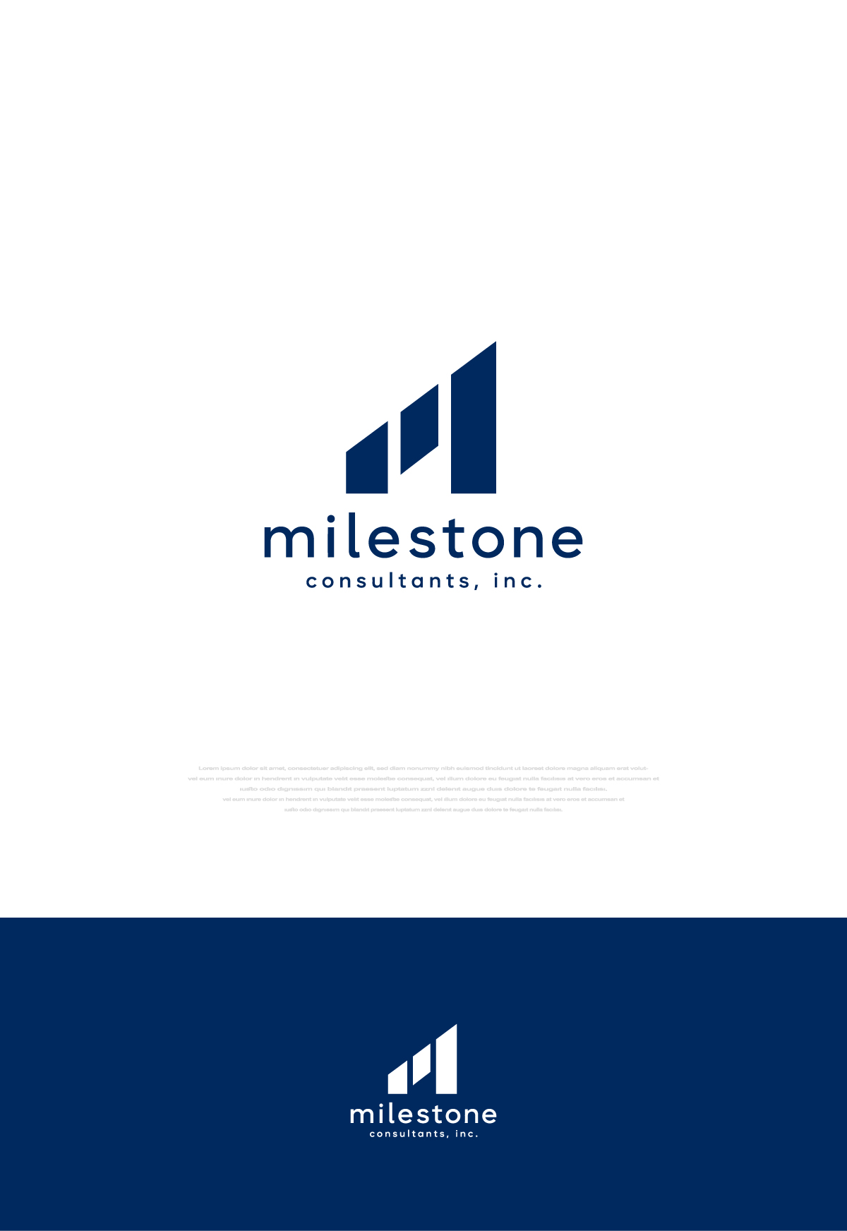 Logo Design by Nuvix for Milestone Business Consultants, LLC | Design #37517305