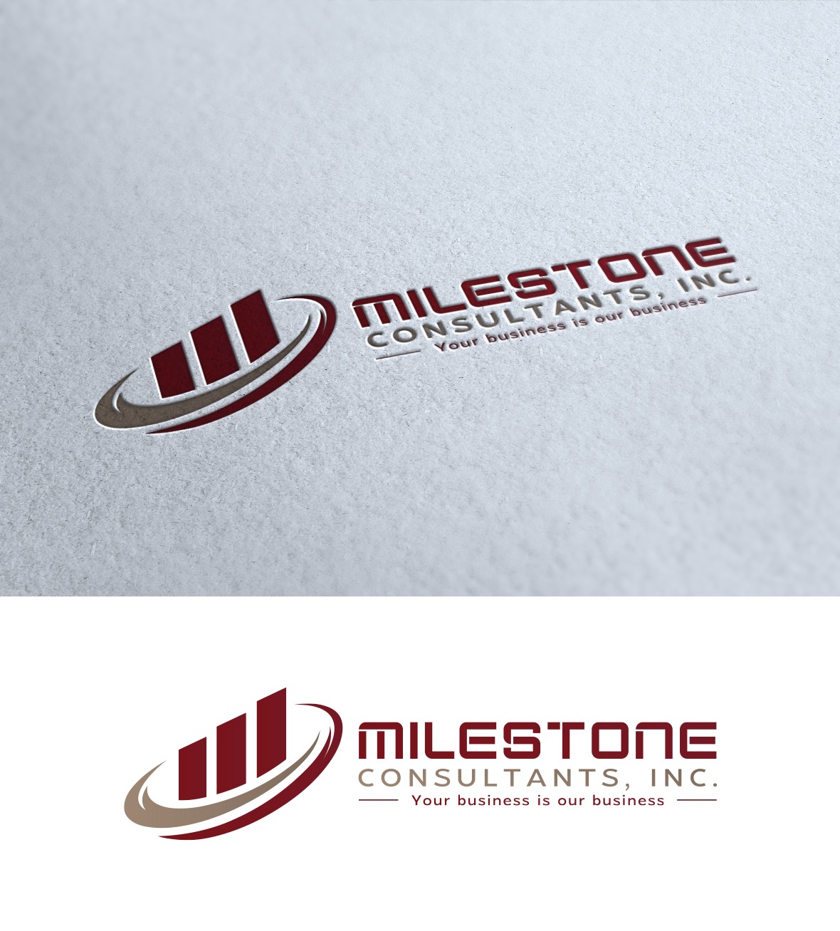 Logo Design by Impressive Designs for Milestone Business Consultants, LLC | Design #37518051