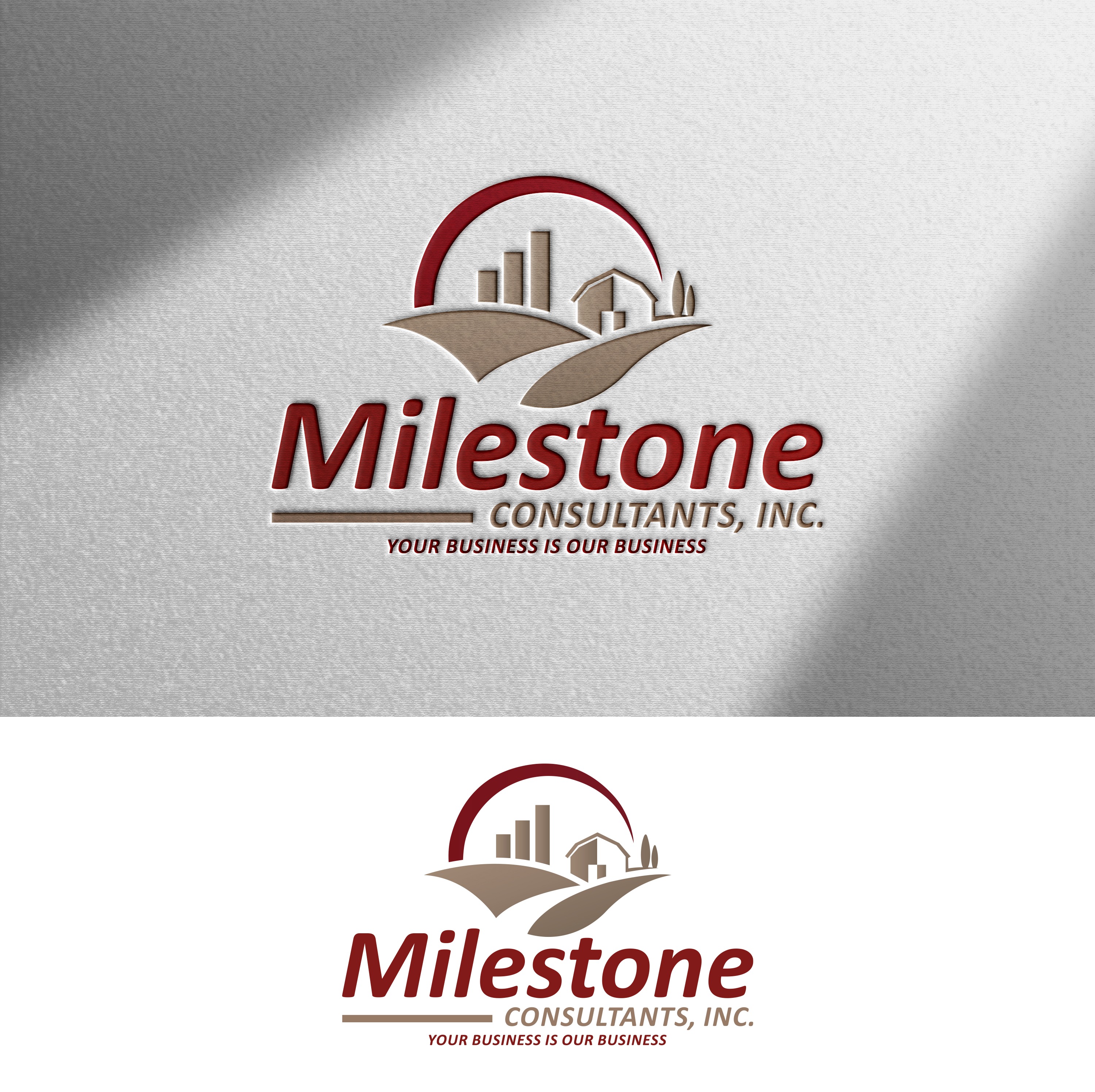 Logo Design by Impressive Designs for Milestone Business Consultants, LLC | Design #37518053