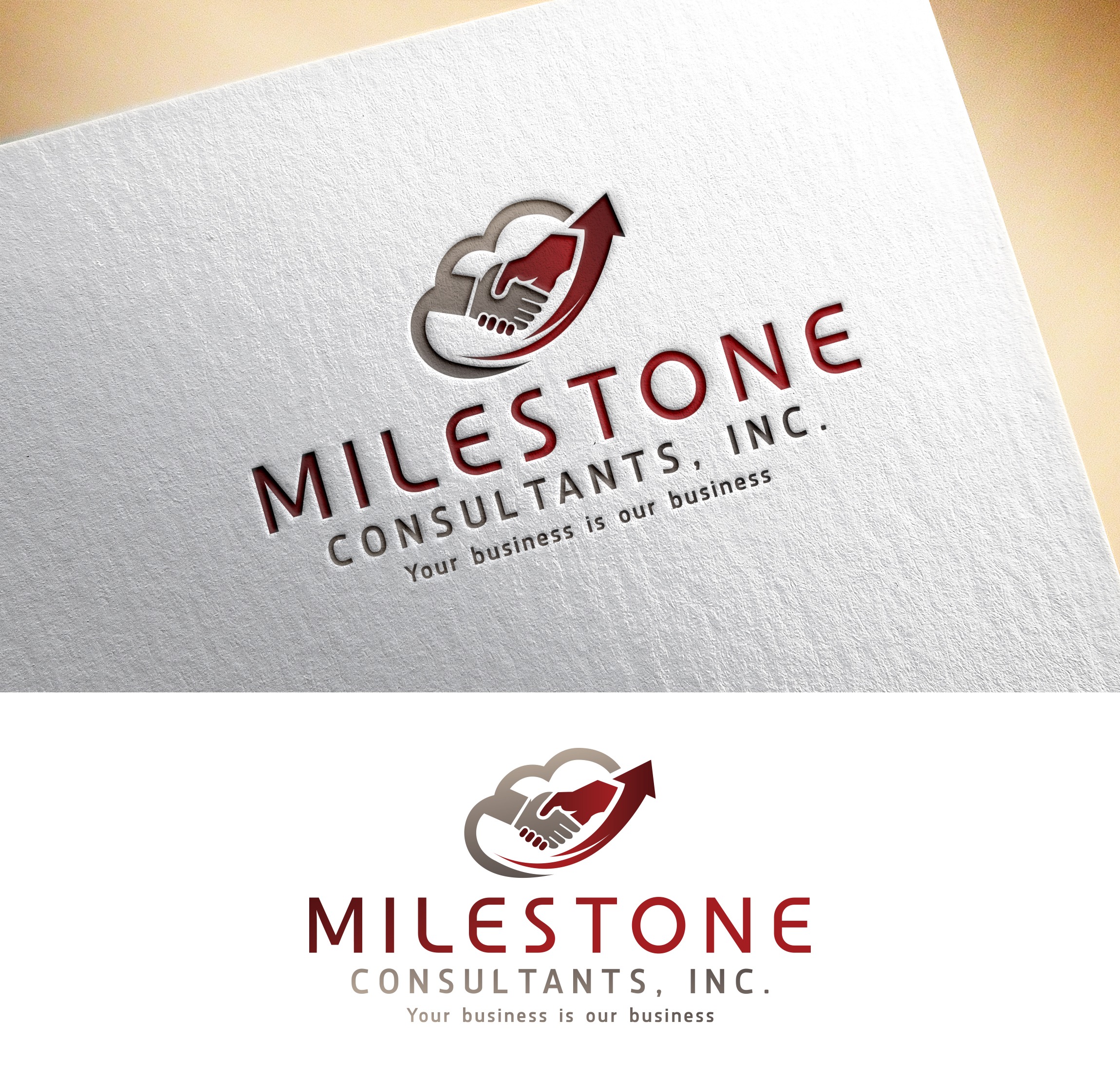 Logo Design by Impressive Designs for Milestone Business Consultants, LLC | Design #37518054