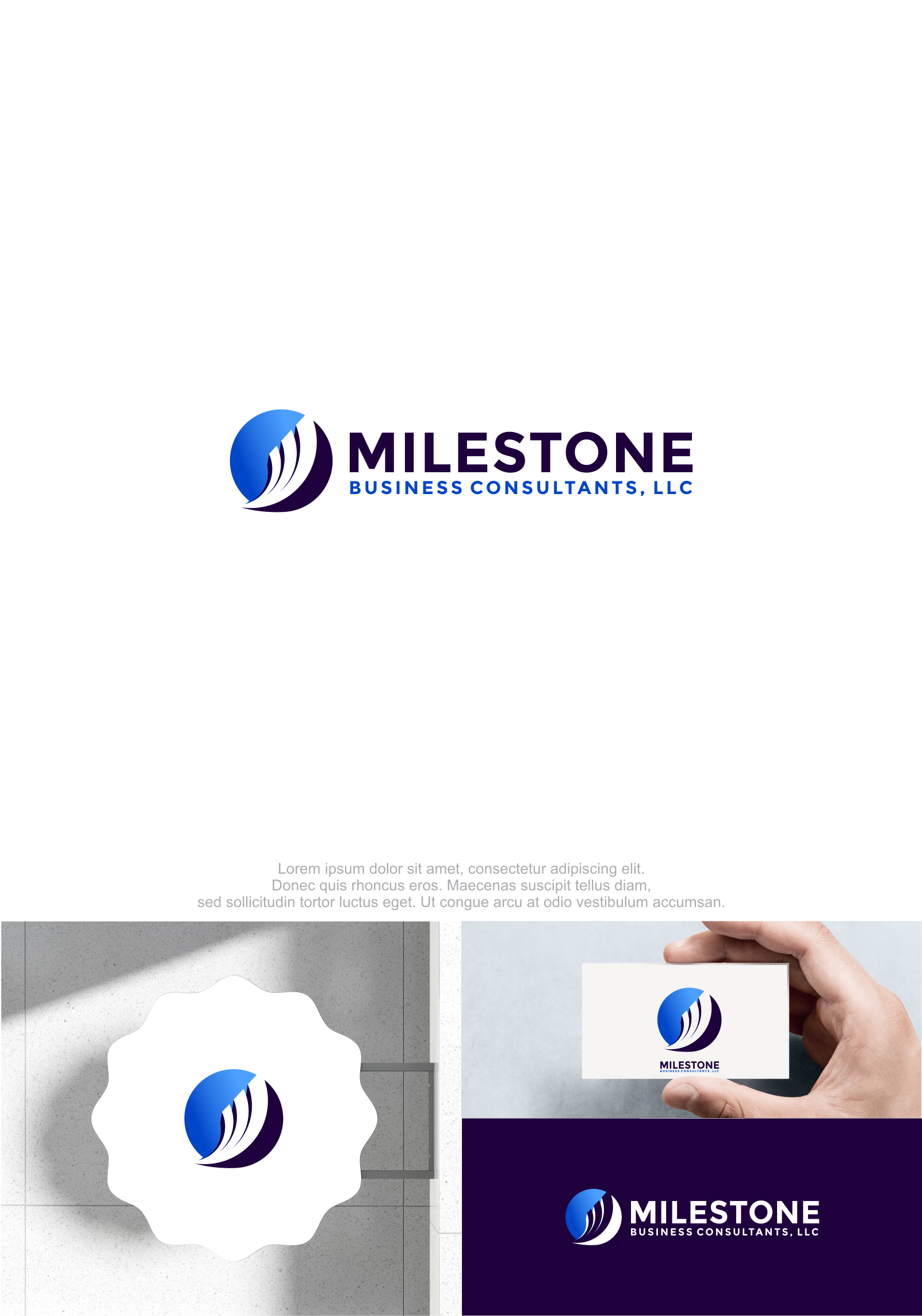 Logo Design by M.Syaiful Huda for Milestone Business Consultants, LLC | Design #37514965