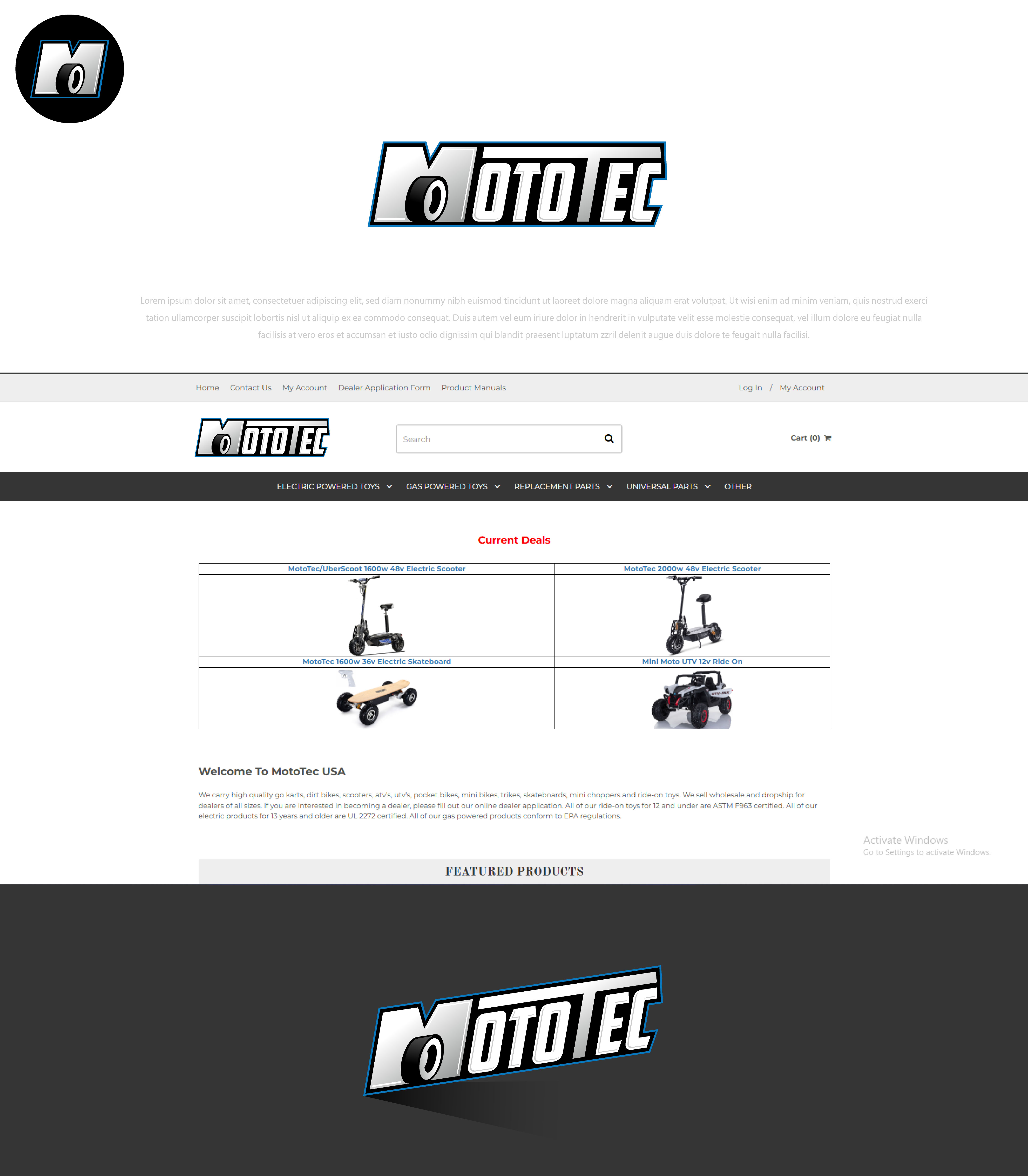 Logo Design by Arindam.Design for MotoTec USA | Design #37522215