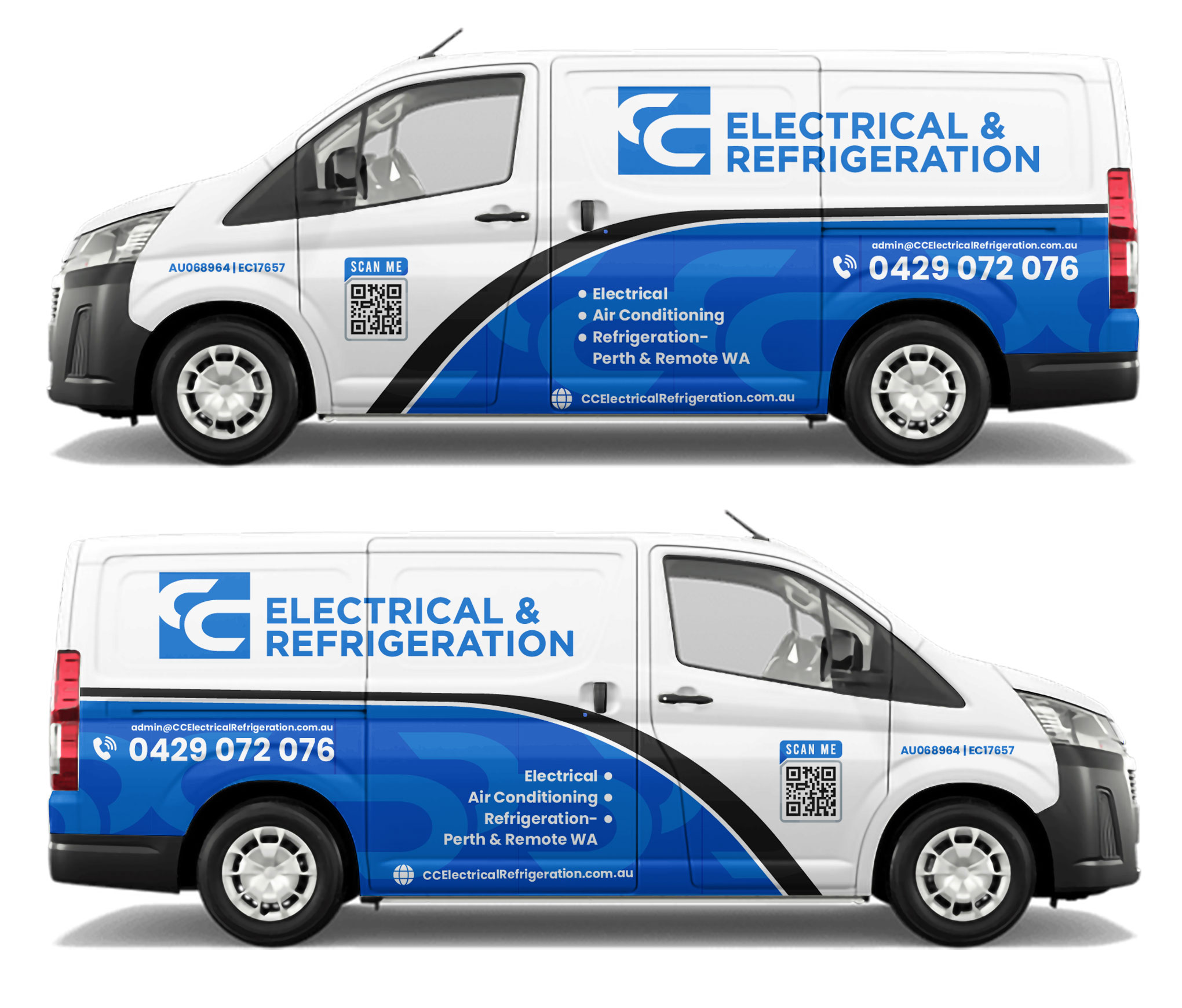 Car Wrap Design by WrapTonic24 for CC Electrical And Refrigeration (WA) | Design #37526918