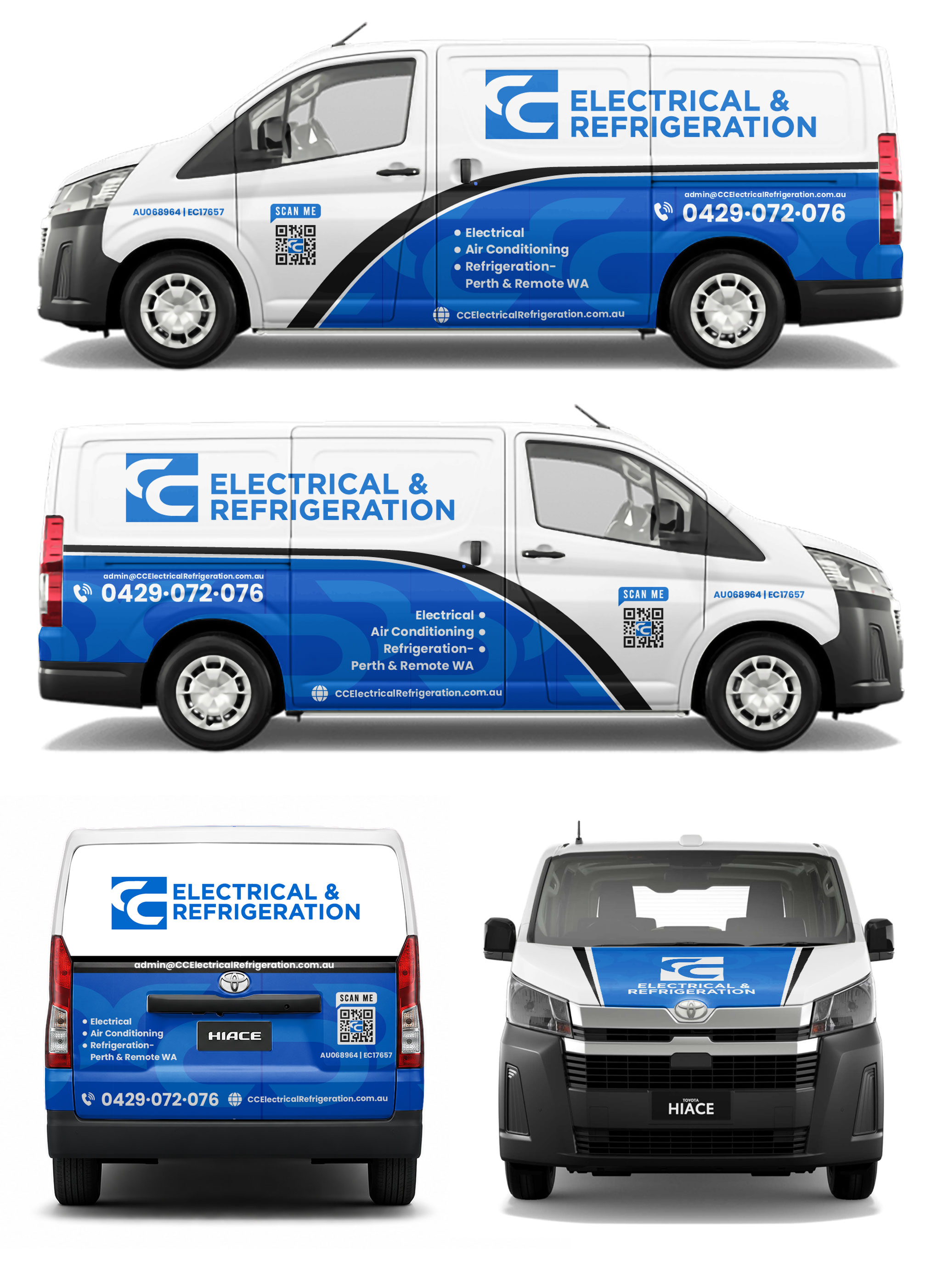 Car Wrap Design by WrapTonic24 for CC Electrical And Refrigeration (WA) | Design #37527218