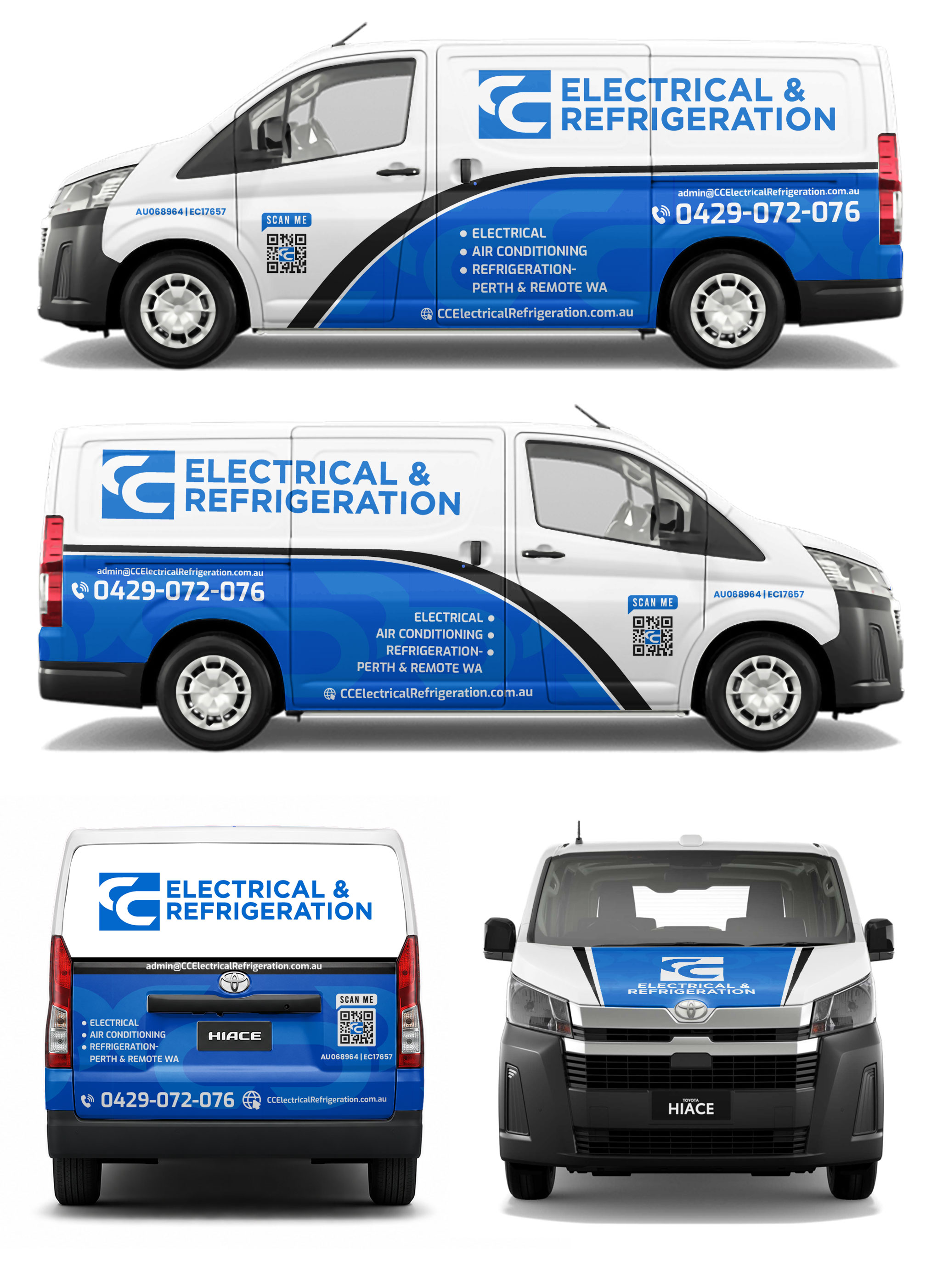 Car Wrap Design by WrapTonic24 for CC Electrical And Refrigeration (WA) | Design #37527282