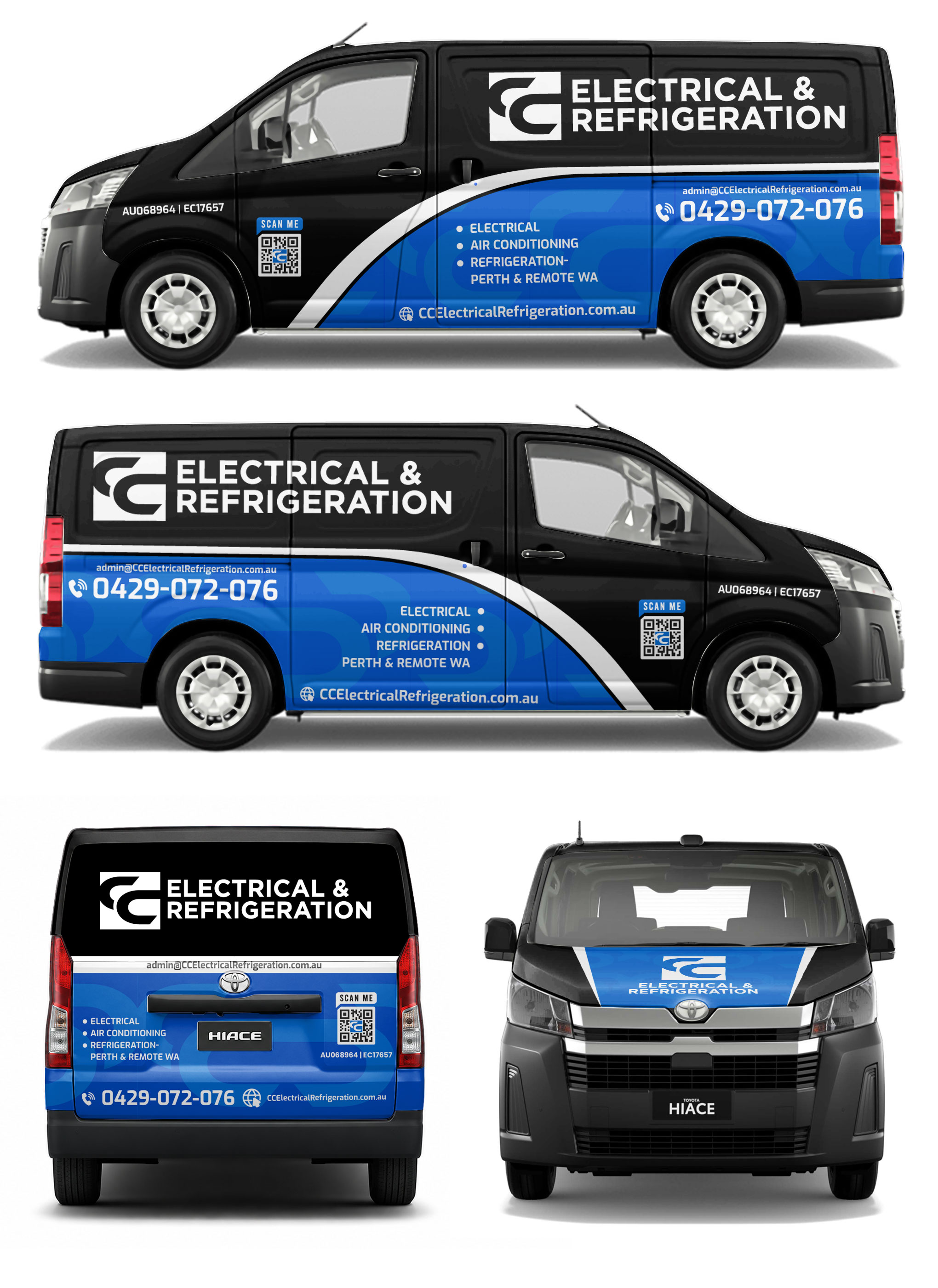Car Wrap Design by WrapTonic24 for CC Electrical And Refrigeration (WA) | Design #37527342