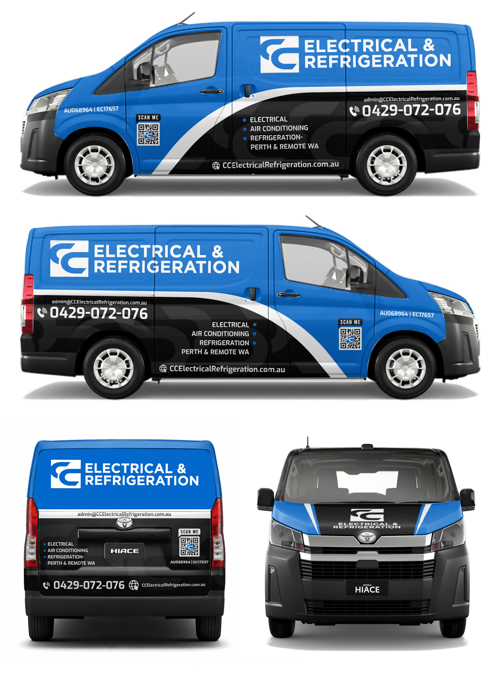Car Wrap Design by WrapTonic24 for CC Electrical And Refrigeration (WA) | Design #37527343