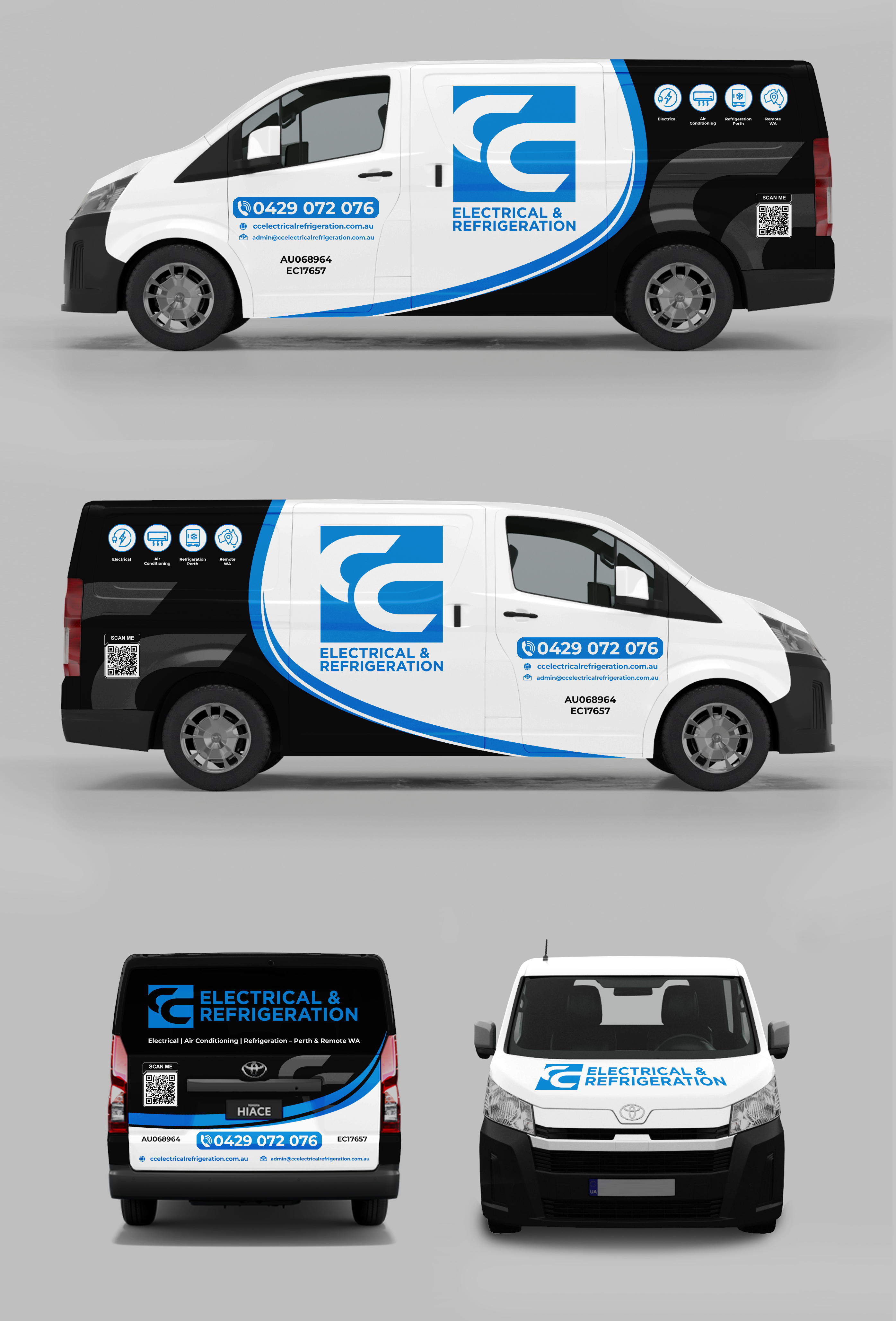 Car Wrap Design by ANGGI MAULANA PRAKOSO for CC Electrical And Refrigeration (WA) | Design #37524980