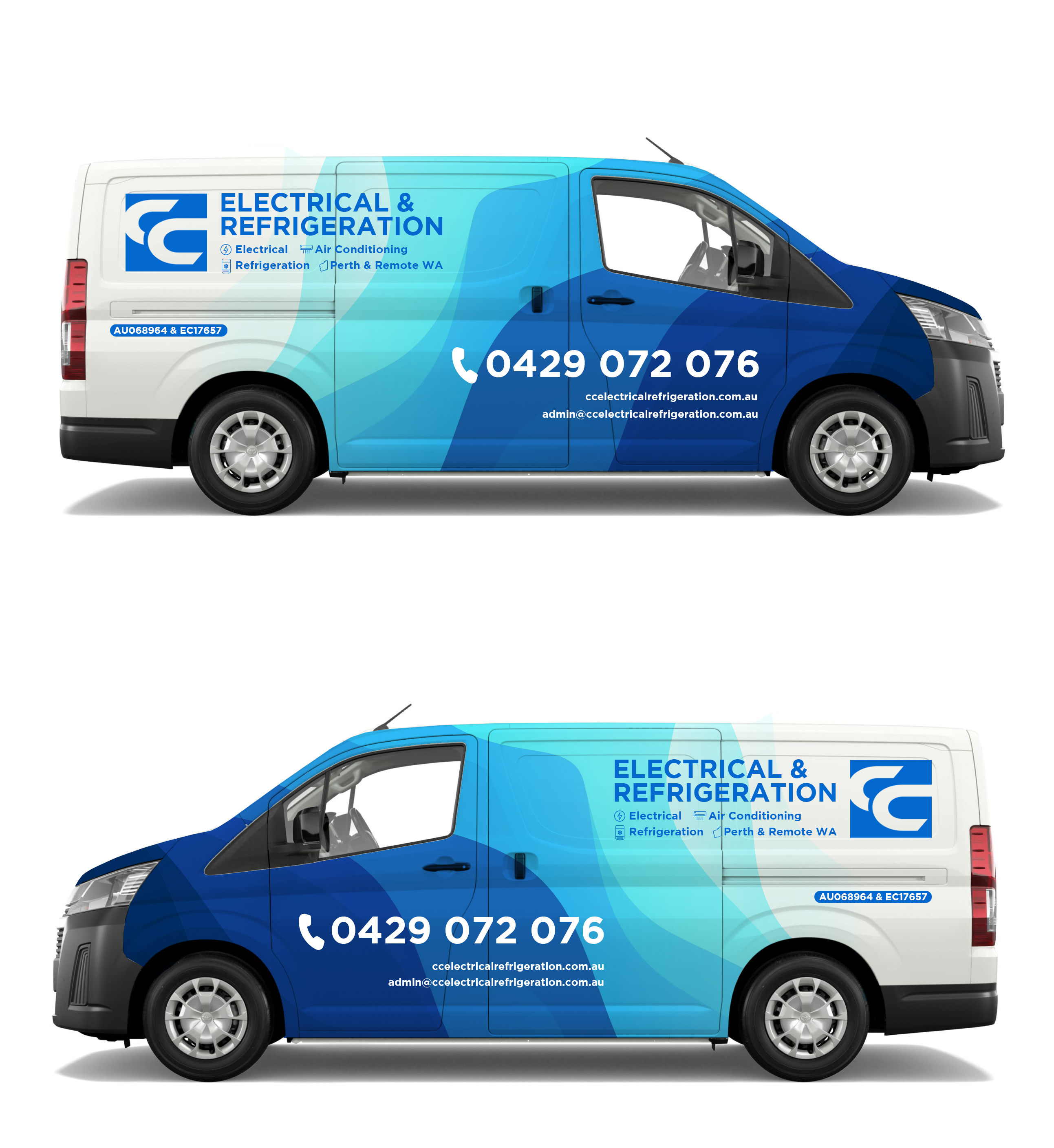 Car Wrap Design by arikool for CC Electrical And Refrigeration (WA) | Design #37524567