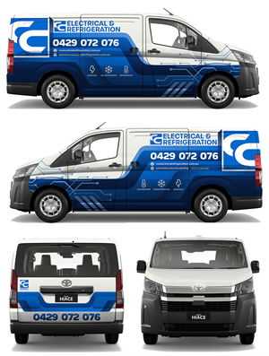 Car Wrap-Design von Gnz_62 für CC Electrical And Refrigeration (WA) | Design: #37525758