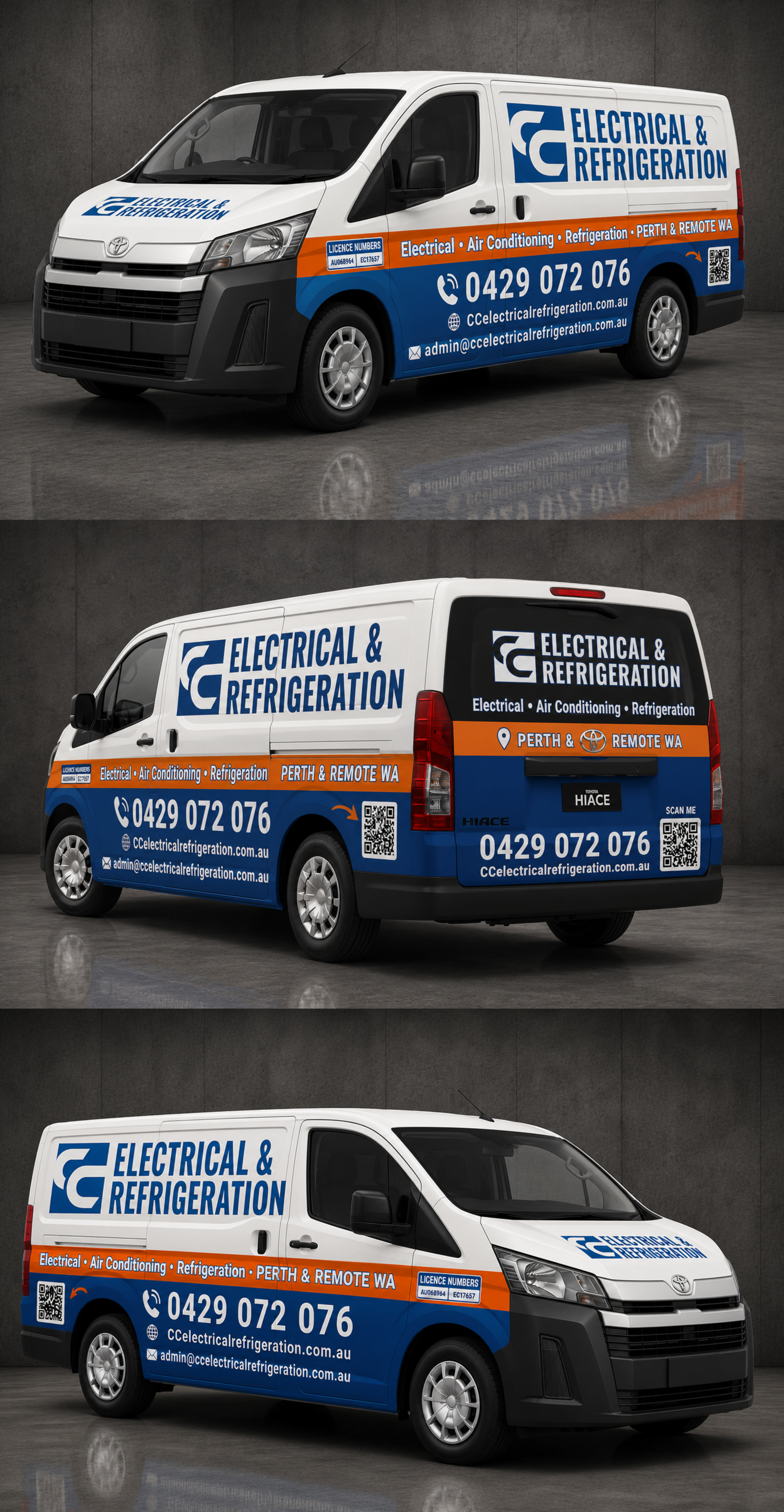 Car Wrap Design by Wrapcia for CC Electrical And Refrigeration (WA) | Design #37527665